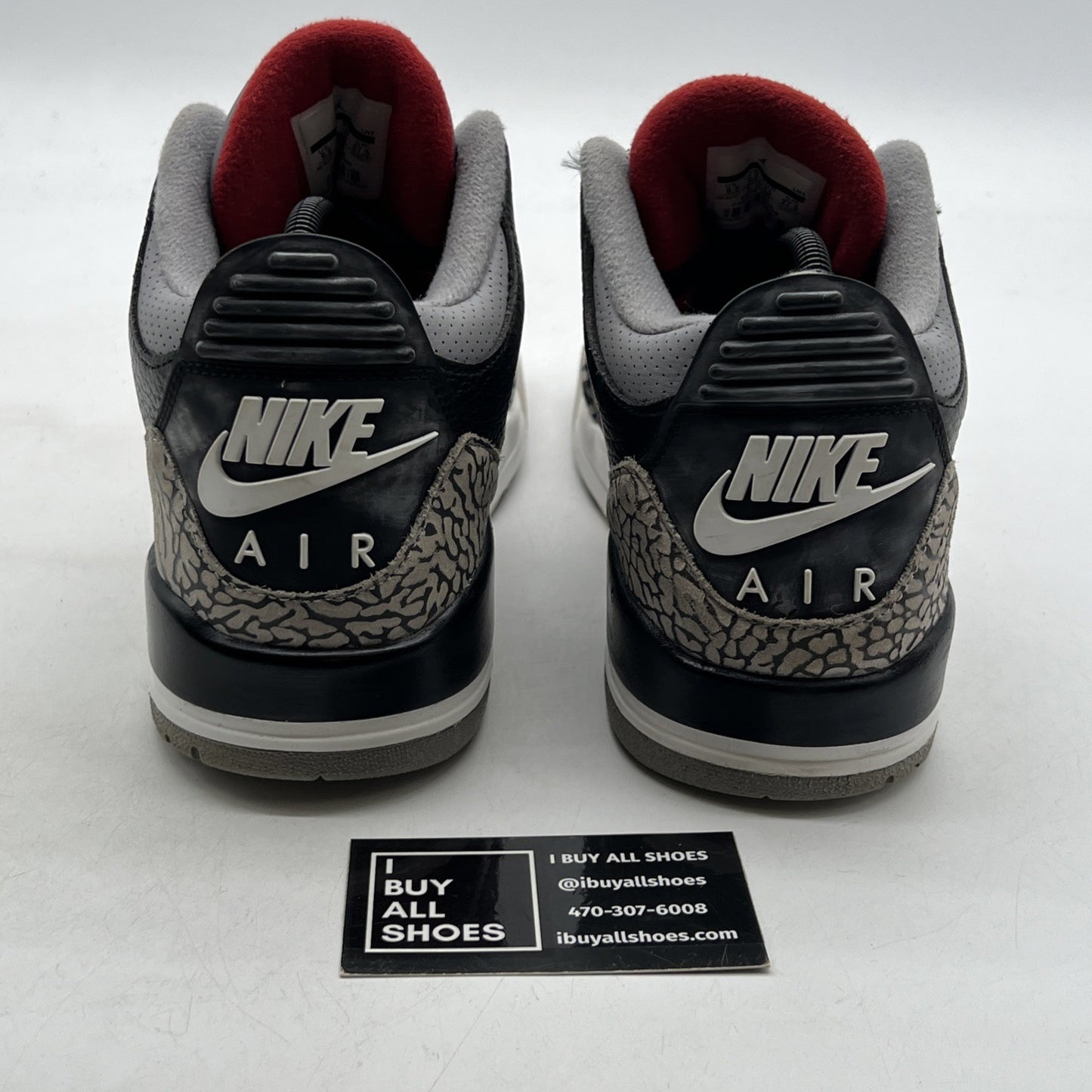 Size 9.5 - Air Jordan 3 Retro OG Mid Black Cement (854262-001)