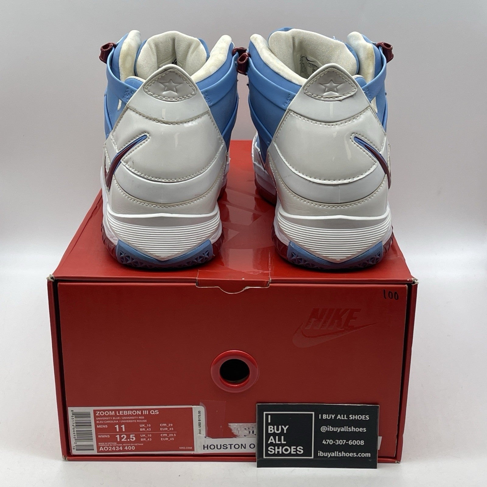 Size 11 - Nike Zoom LeBron 3 Houston Oilers (AO2434-400)