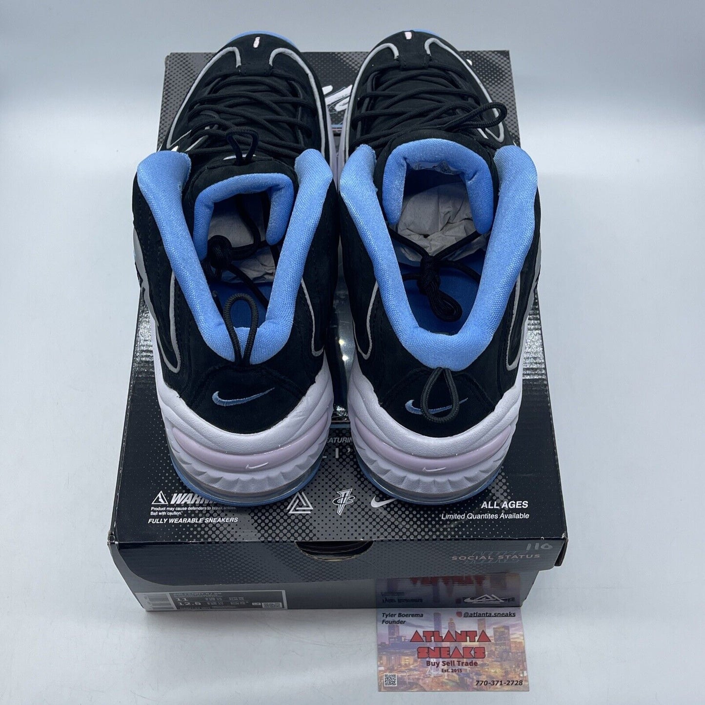 Size 11 - Nike Social Status x Air Penny 2 Playground - Black White (DM9132-001)