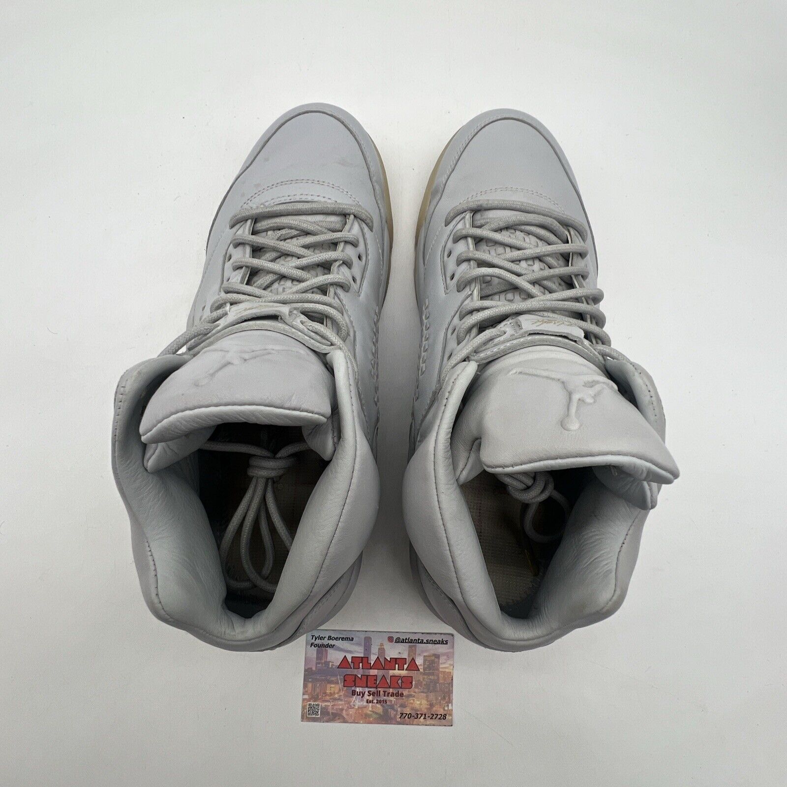 Size 11.5 - Air Jordan 5 Retro Premium Pure Platinum Leather (881432-003)