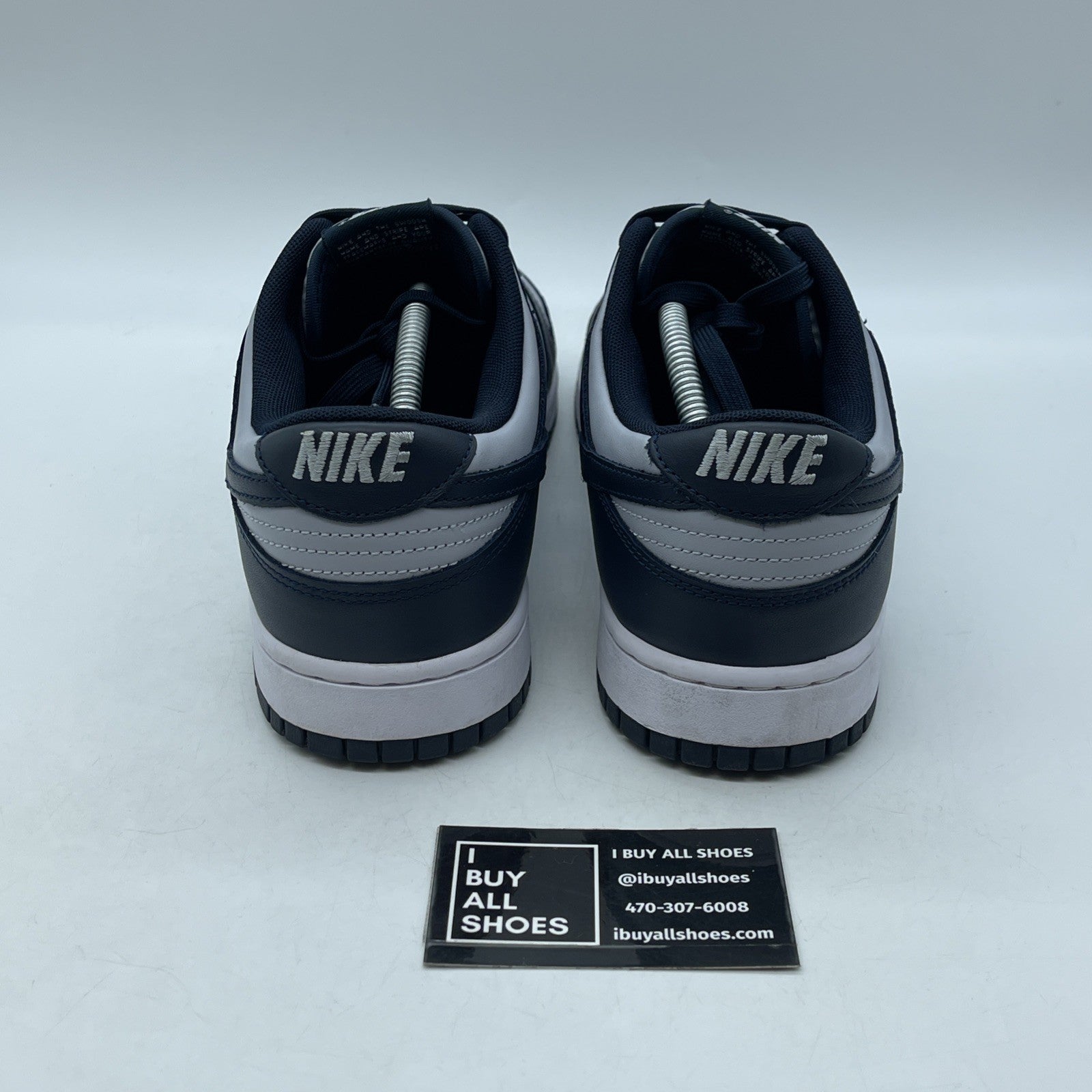 Size 12 - Nike Dunk Low Georgetown Blue Grey Leather (DD1391-003)