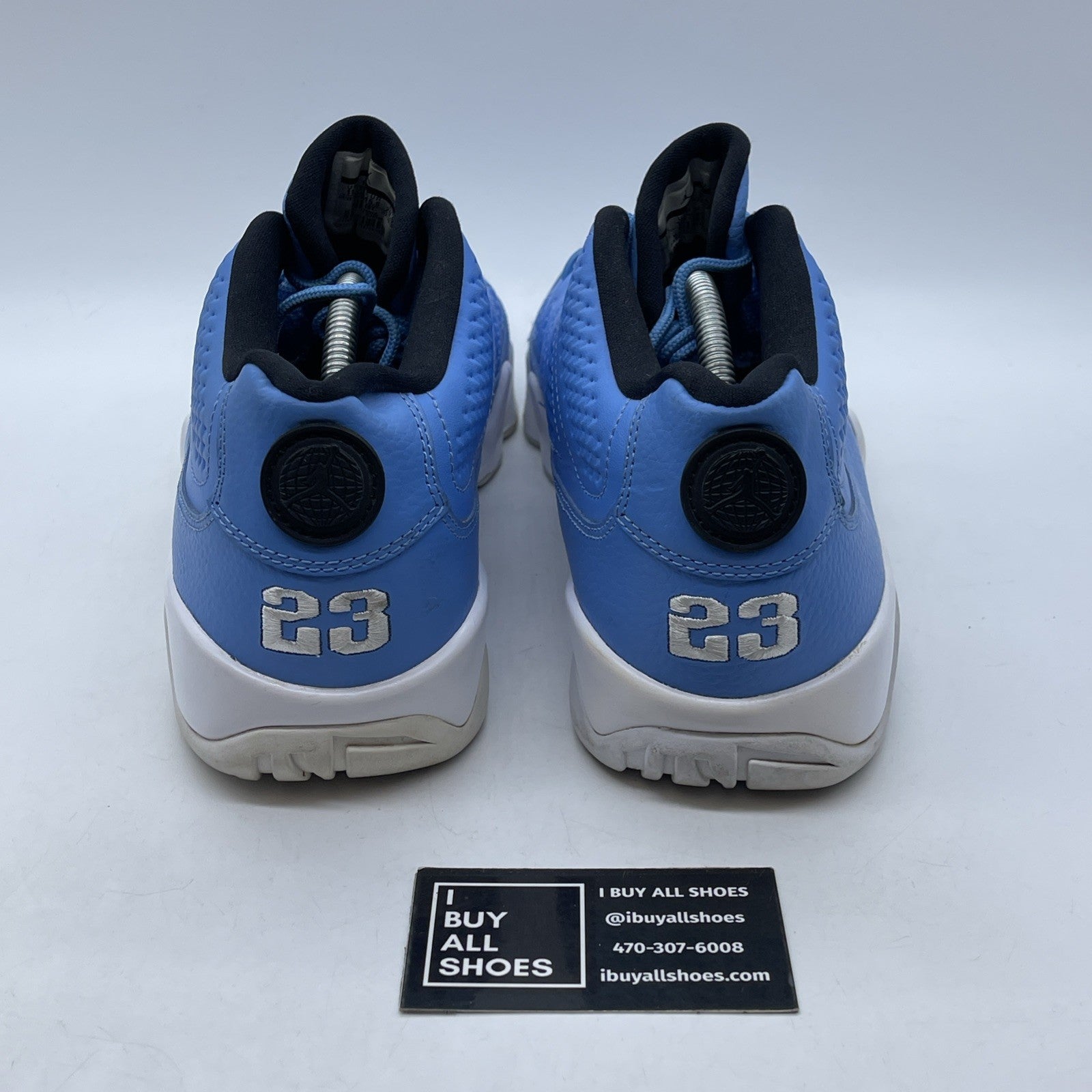 Size 11.5 - Air Jordan 9 Retro Low Pantone Blue Black Leather (832822-401)