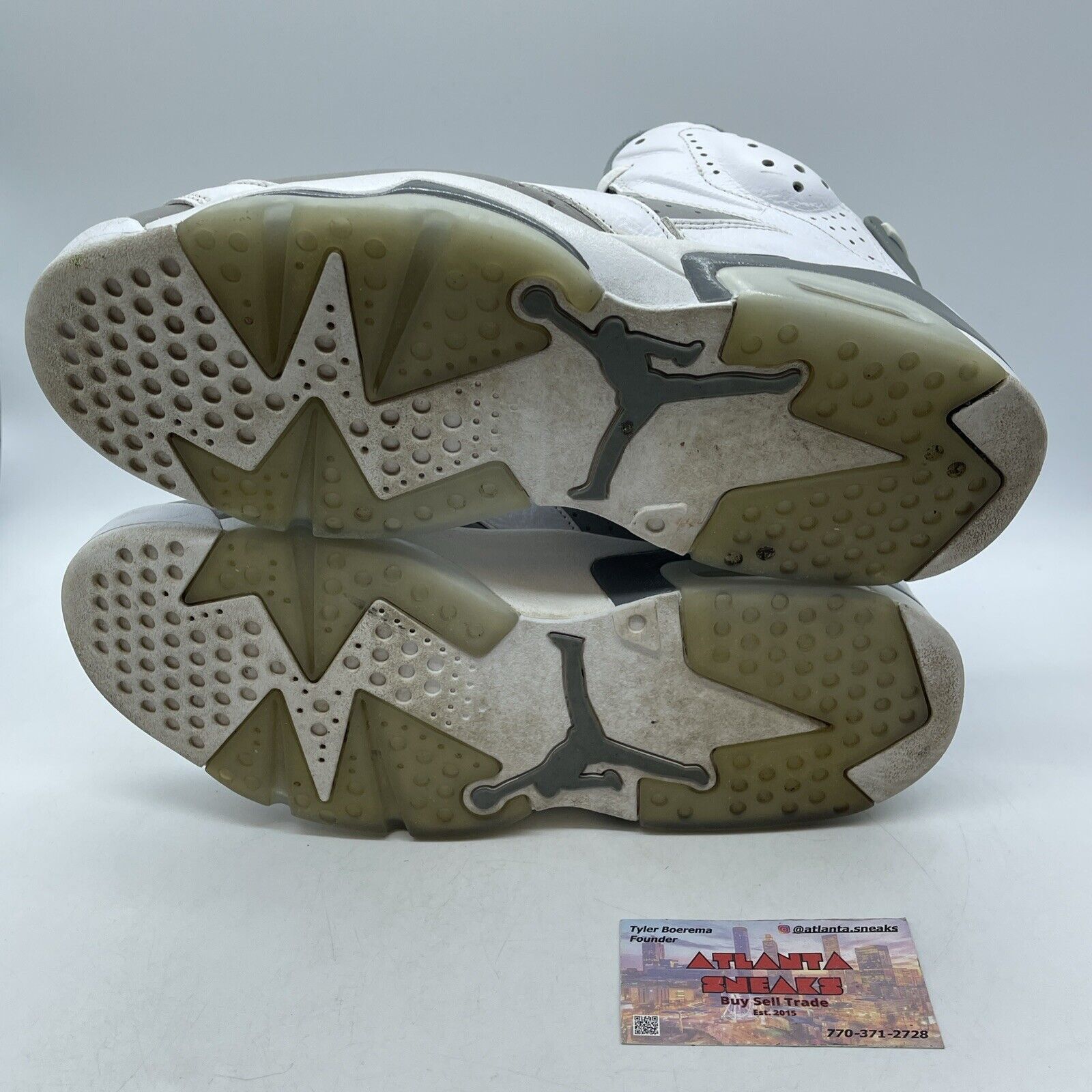 Size 10.5 - Jordan 6 Retro Low Cool Grey White Suede Leather (CT8529-100)