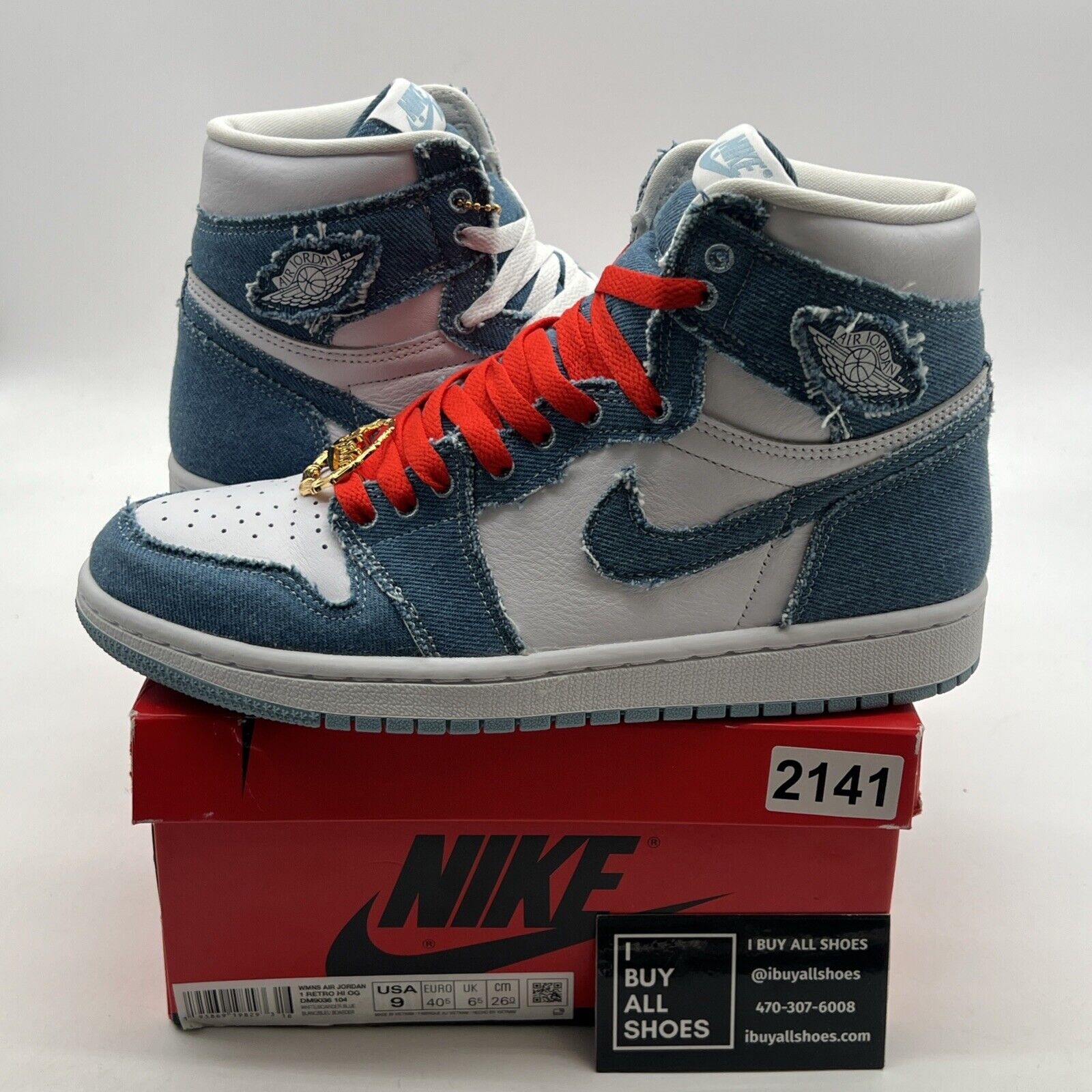 Size 9 - Air Jordan 1 High OG Denim 2022 (DM9036-104)