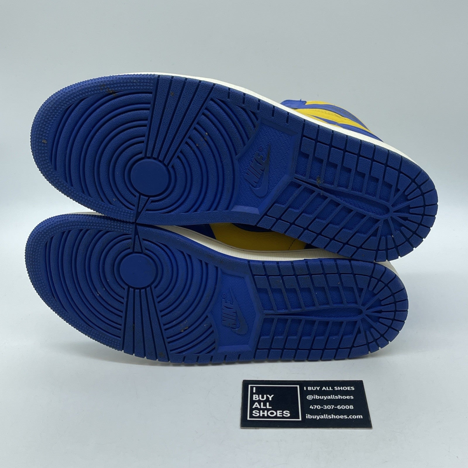 Size 11W - Air Jordan 1 Retro OG High Reverse Laney Yellow Blue (FD2596-700):