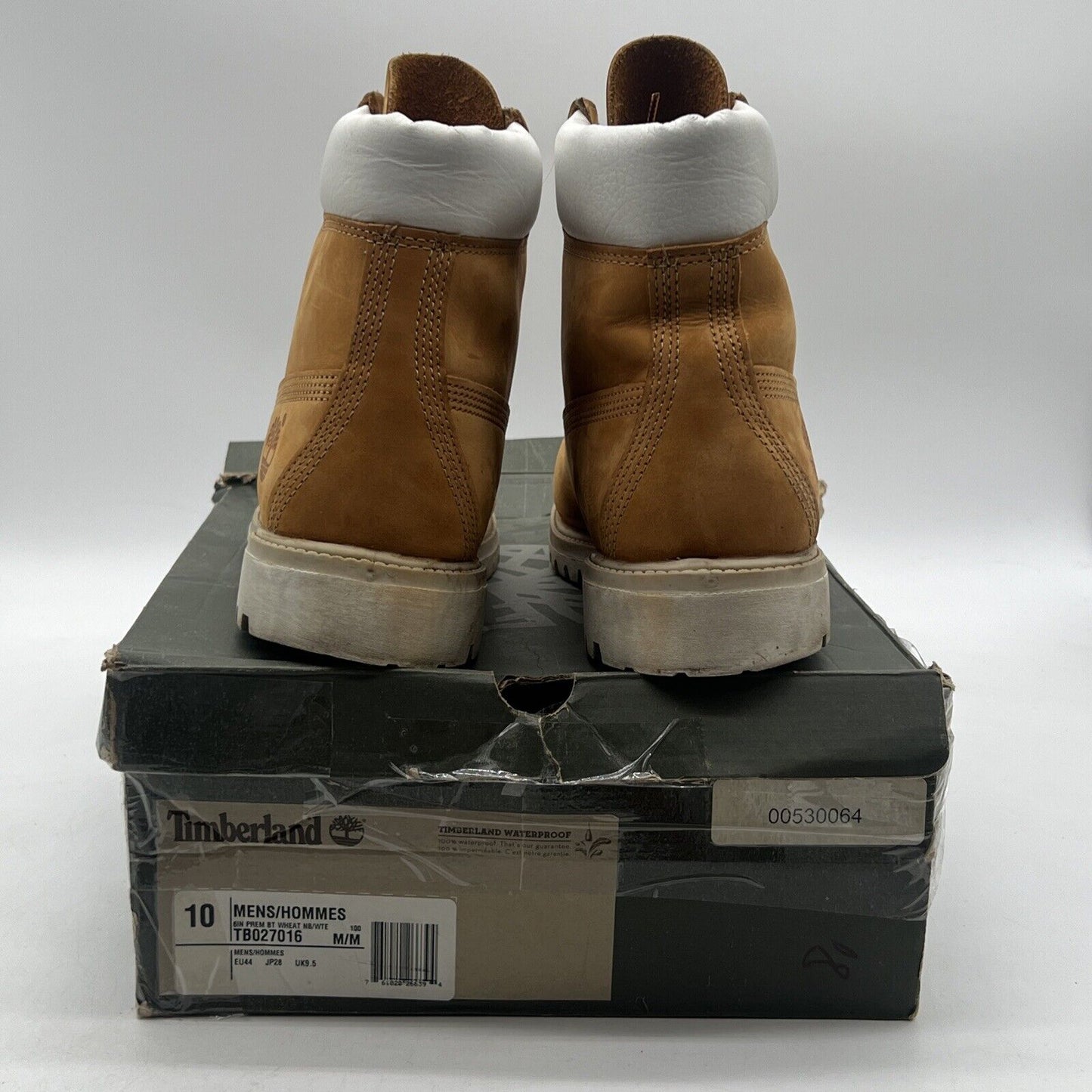 Size 10 - Timberland Boots Special edition White Trim Wheat White (TB027016)