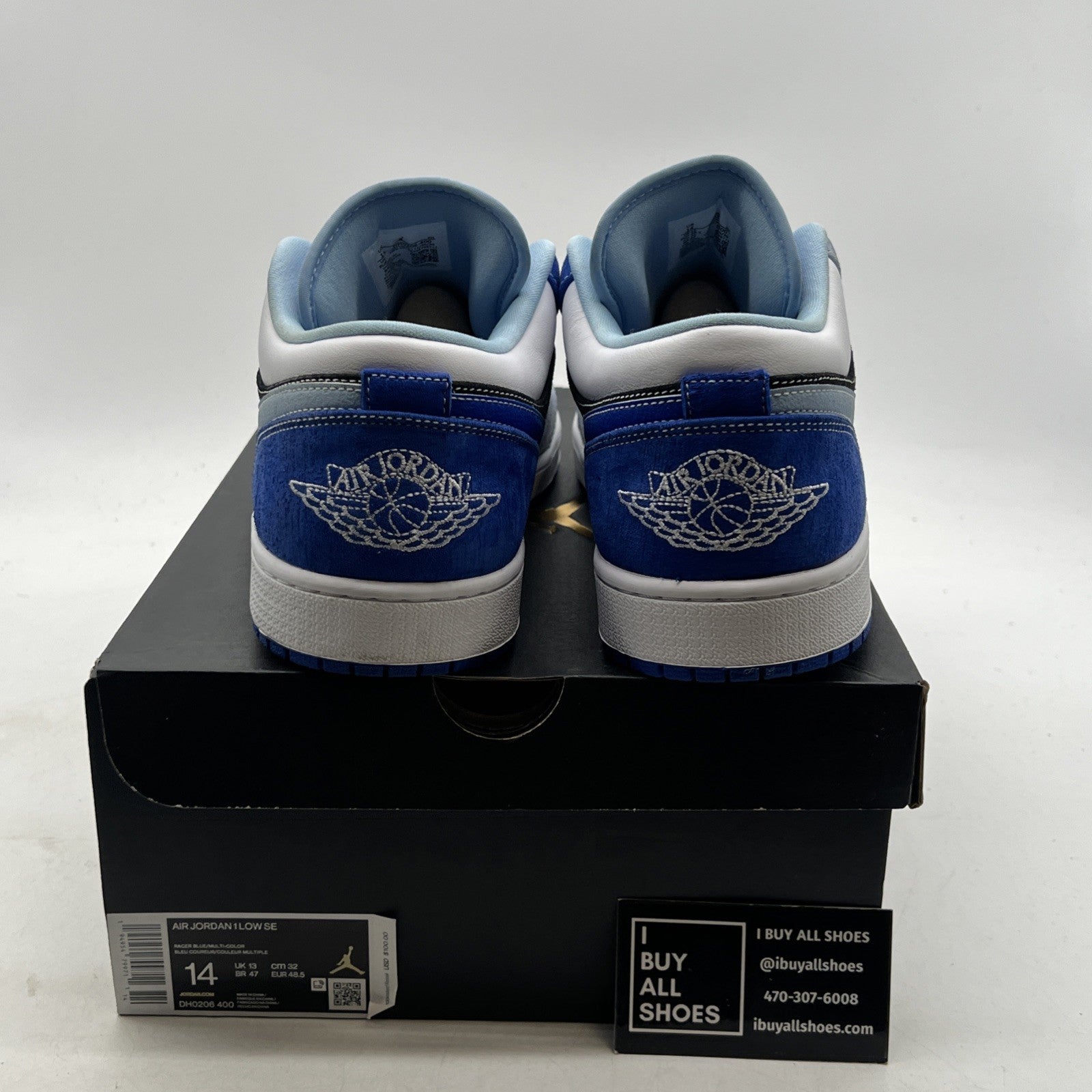 Size 14 - Air Jordan 1 SE Low Racer Blue (DH0206-400)