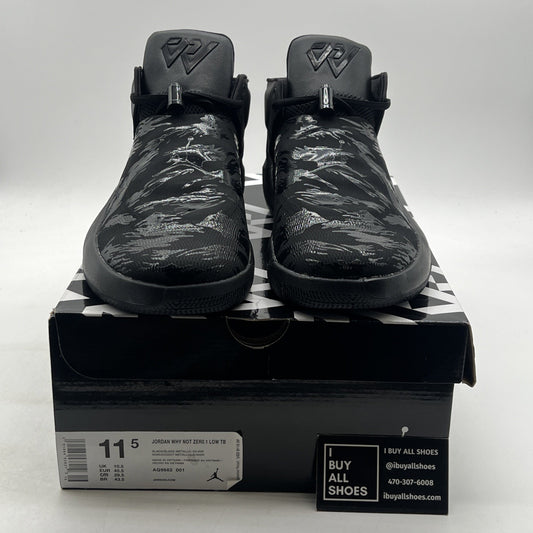 Size 11.5 - Jordan Why Not Zer0.1 TB Low Black Metallic Silver(AQ9682-001)