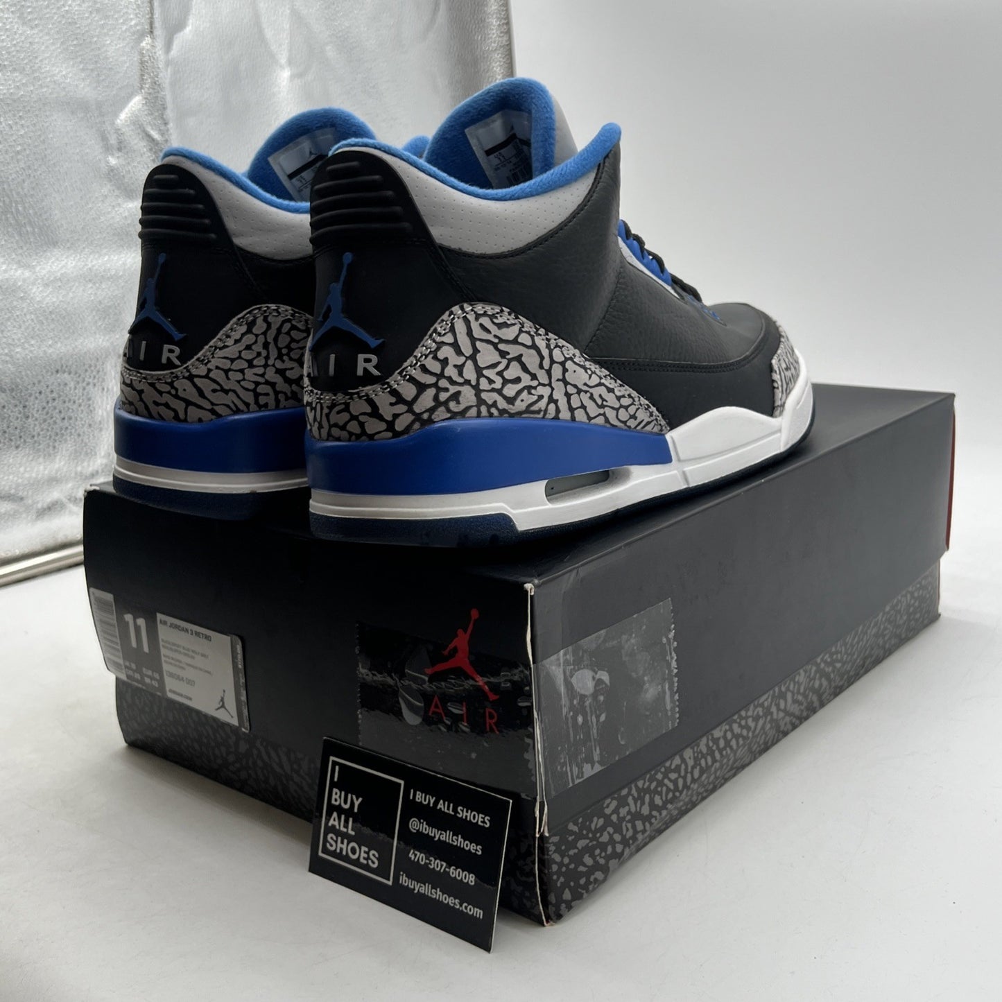 Size 11 - Air Jordan 3 Retro Sport Blue (136064-007)