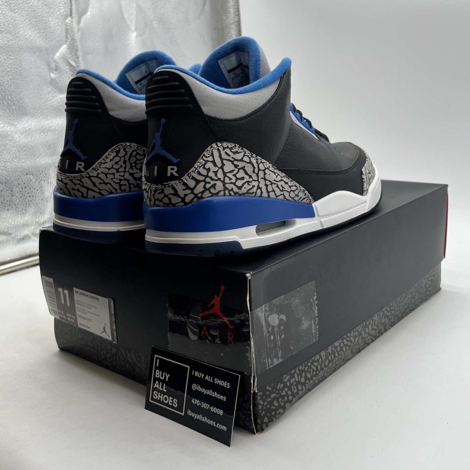 Size 11 - Air Jordan 3 Retro Sport Blue (136064-007)