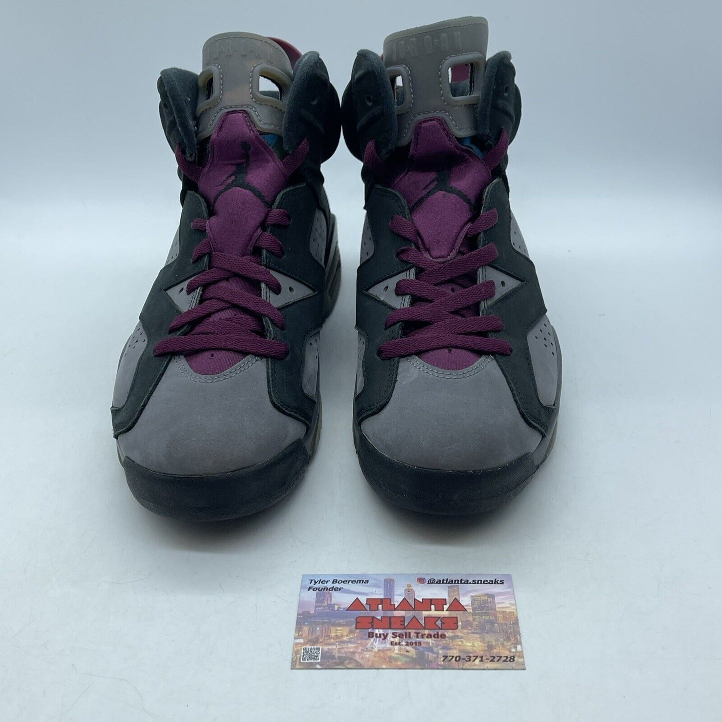 Size 9 - Jordan 6 Bordeaux Burgundy Black Grey Suede Leather (CT8529-063)