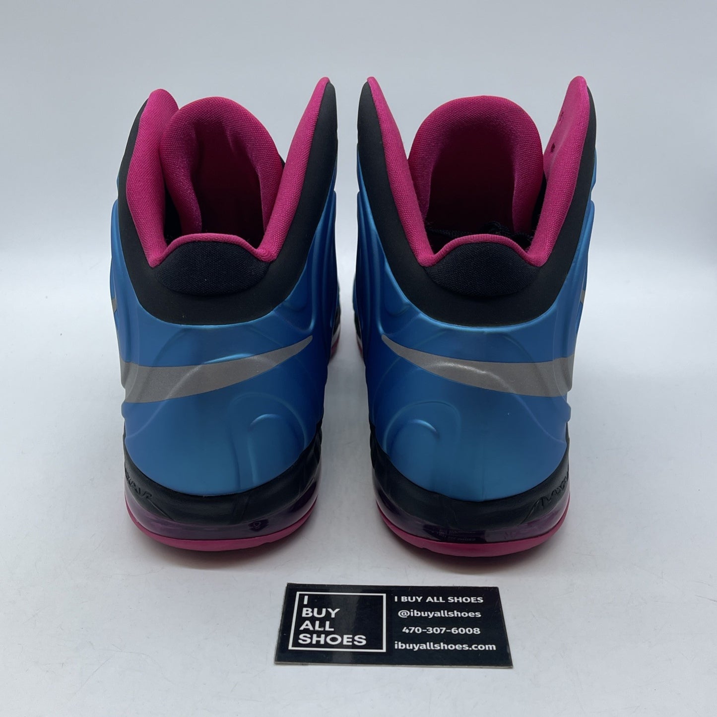 Size 13 - Nike Air Max Hyperposite Fireberry Black Blue Suede (524862-400)