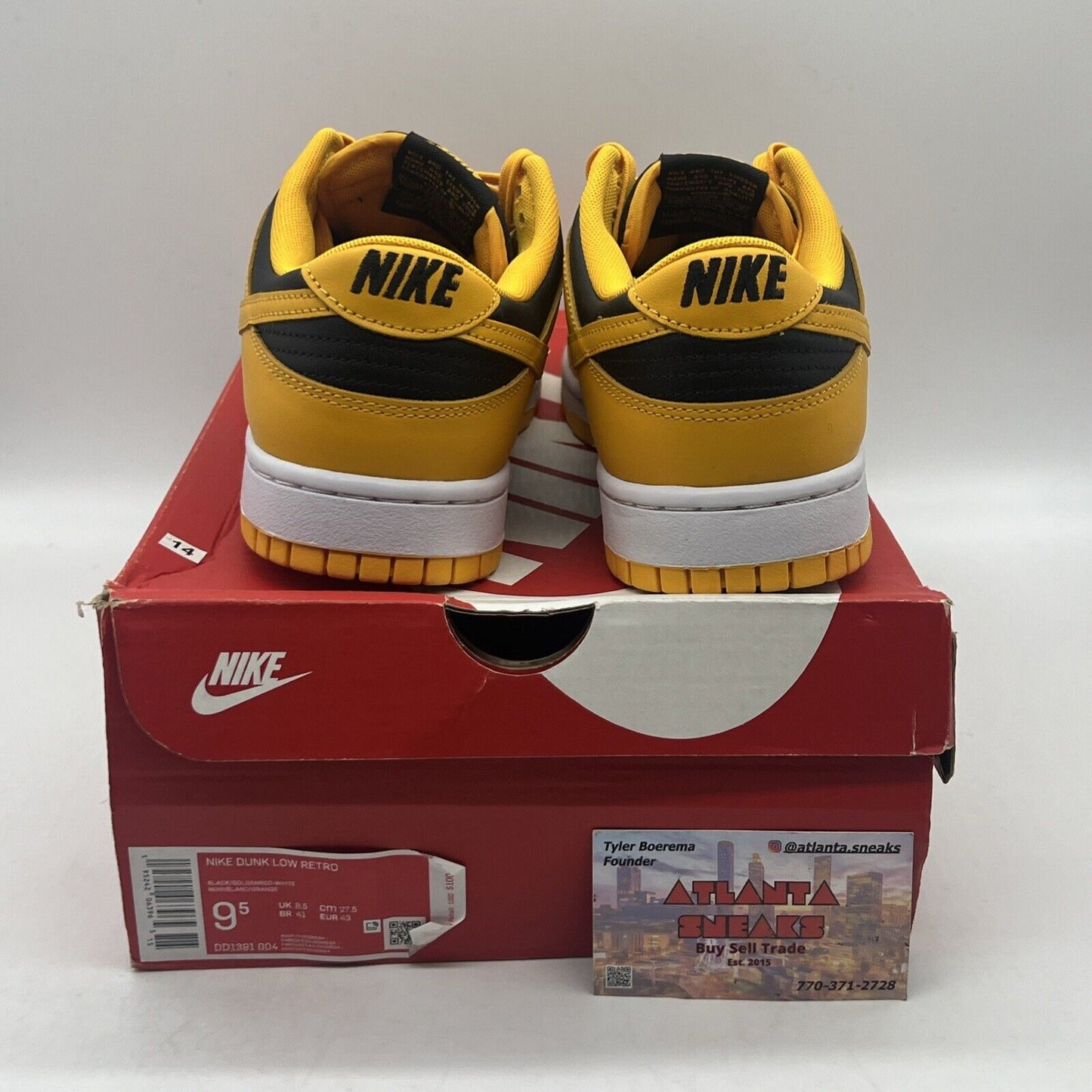 Size 9.5 - Nike Dunk Low Championship Goldenrod 2021 Brand New Og All