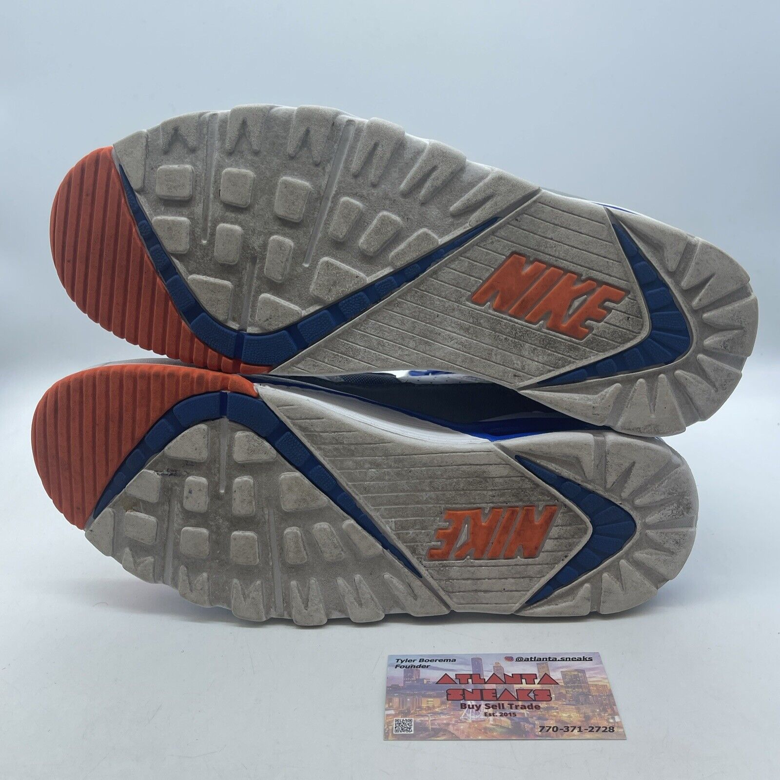 Size 10 - Nike Air Trainer SC High Reverse Auburn Blue Orange (302346-122)