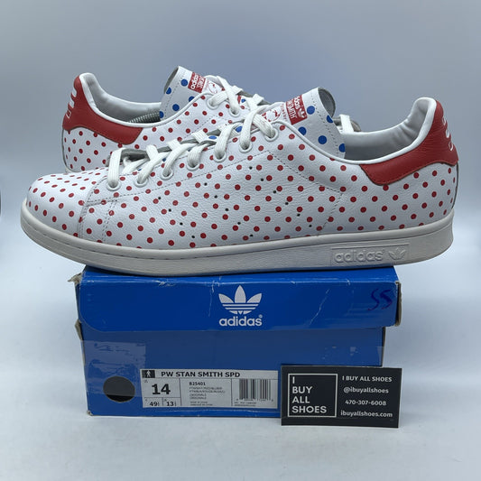 Size 14 - adidas Pharrell x Stan Smith Small Polka Dot Leather (B25401)
