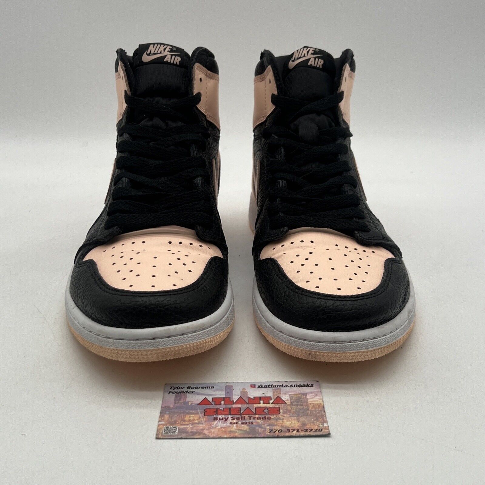 Size 12.5 - Air Jordan 1 Retro OG High Crimson Tint Black Leather (555088-081)