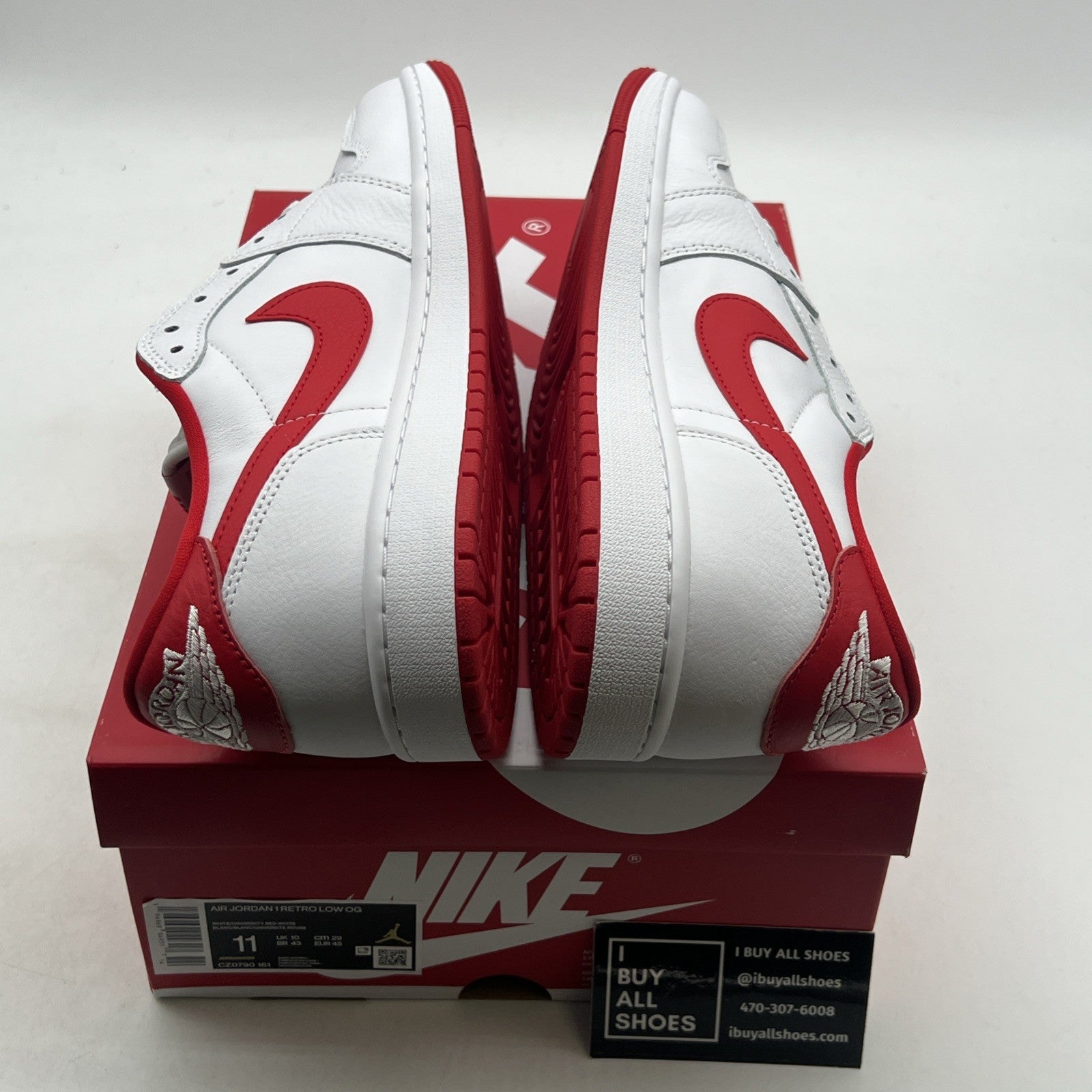 Size 11 - Air Jordan 1 Retro OG Low University Red (CZ0709-161)