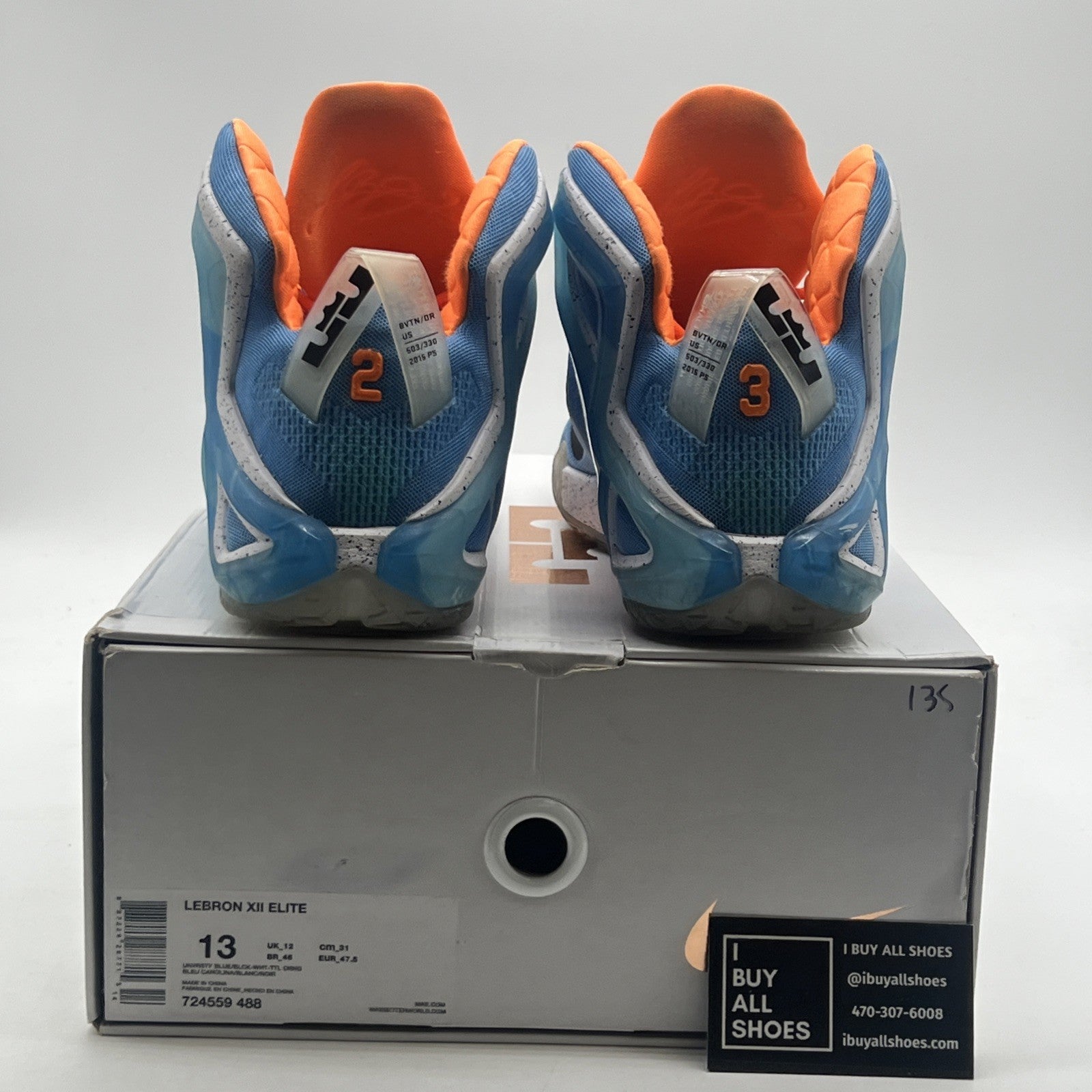 Size 13 - Nike LeBron 12 Elite Elevate (724559-488)