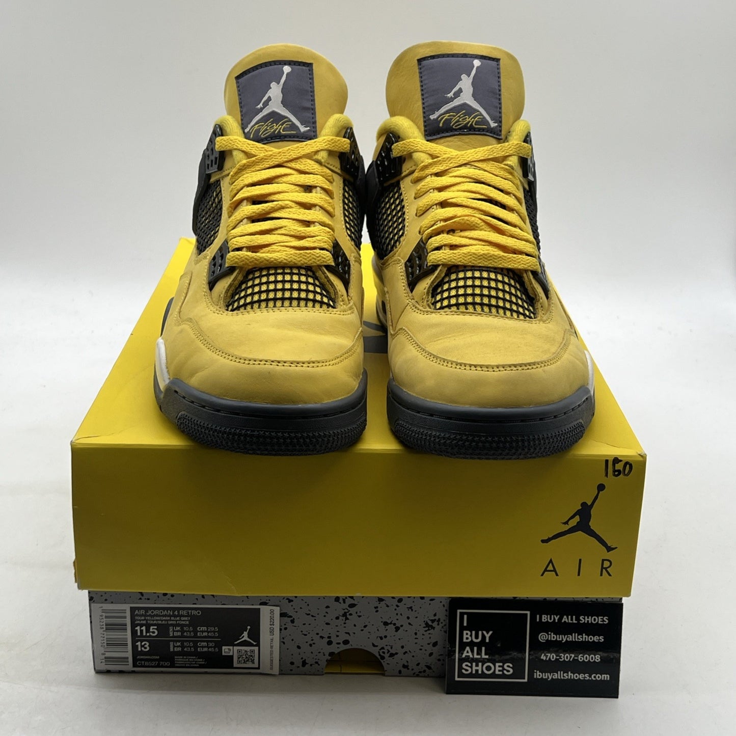 Size 11.5 - Air Jordan 4 Retro Mid Lightning (CT8527-700)