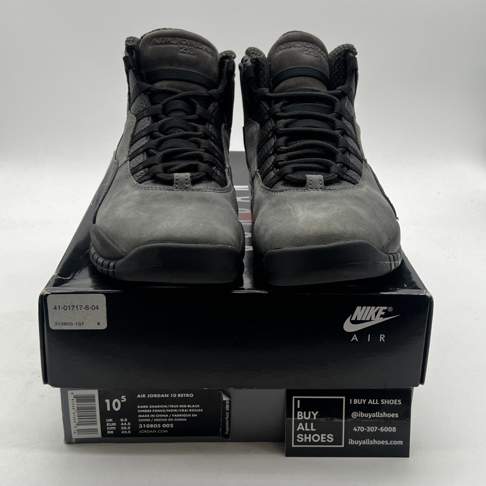 Size 10.5 - Air Jordan 10 Retro 2018 Shadow (310805-002)