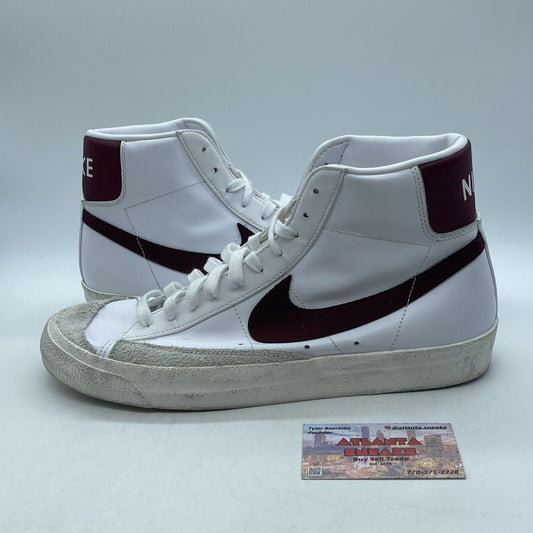 Size 12 - Nike Blazer '77 Vintage Mid White Team Red Grey Suede (BQ6806-111)