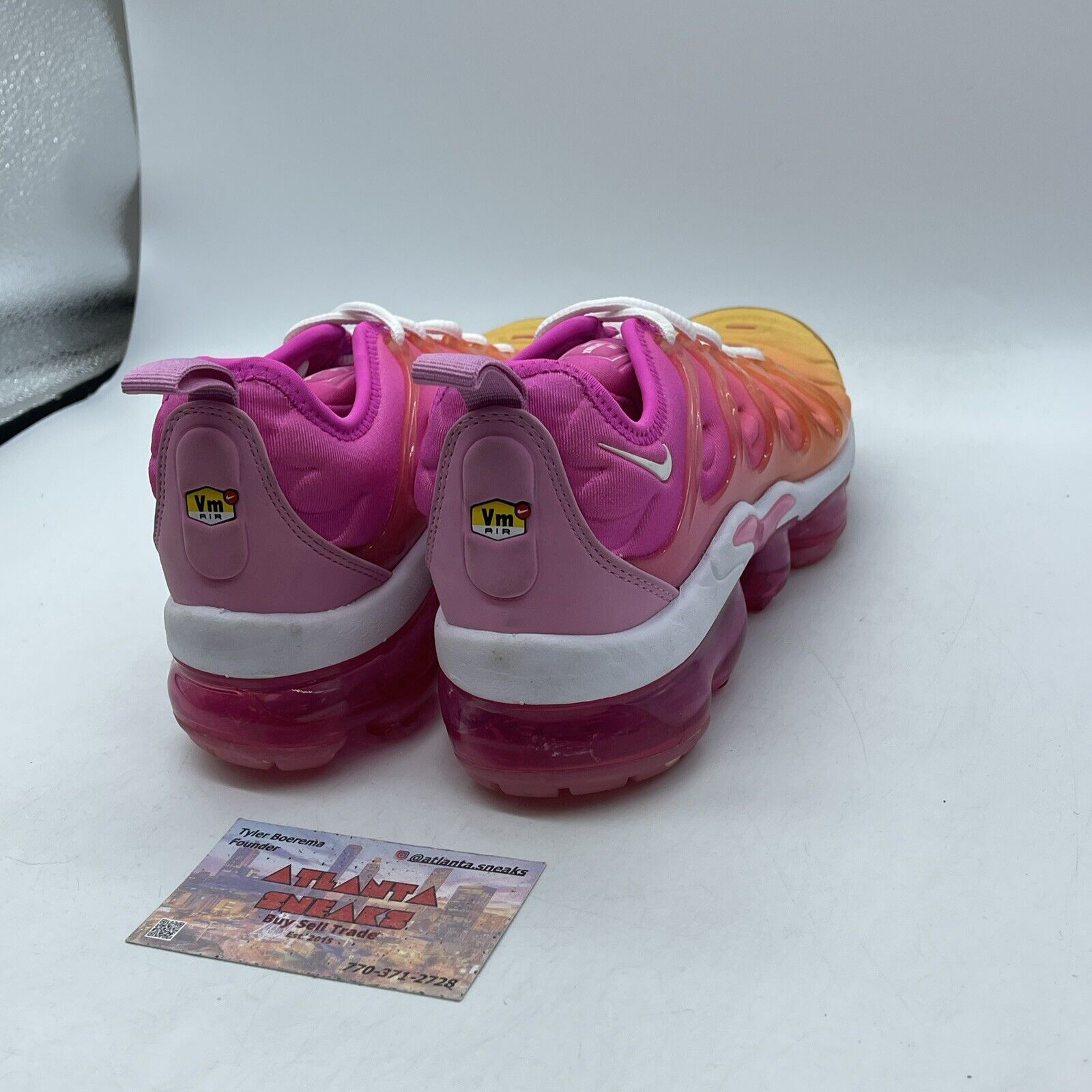 Size 6W - Nike Air VaporMax Plus Summer Sunset Suede Leather (CI9900-600)