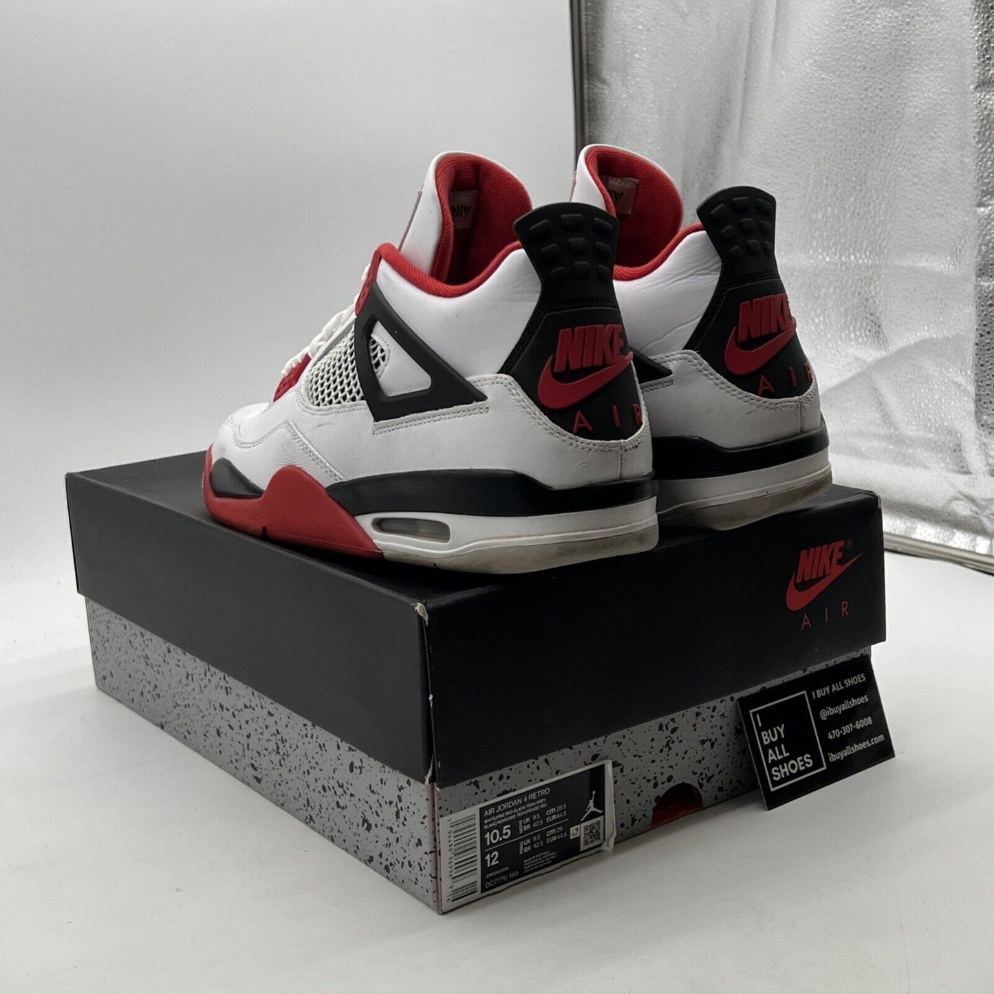 Size 10.5 - Air Jordan 4 Retro OG Mid Fire Red (DC7770-160)