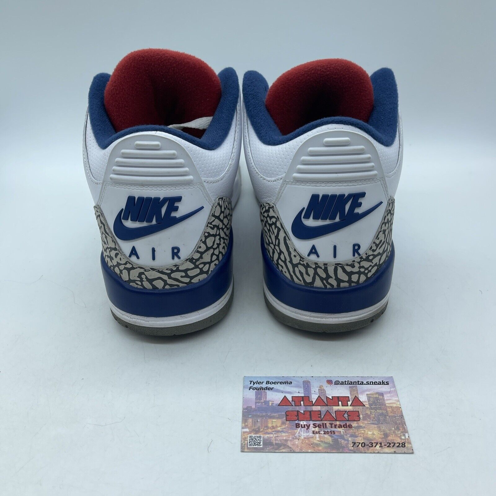 Size 10.5 - Jordan 3 Retro OG Mid True Blue White Leather Suede (854262-106)