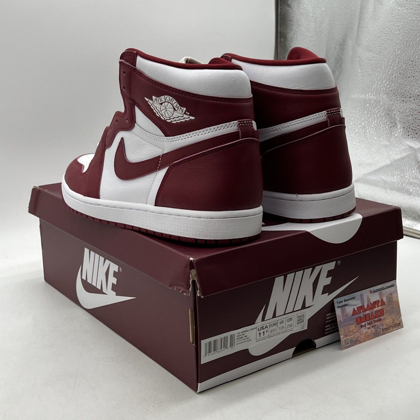 Size 11.5 - Air Jordan 1 Retro OG High Artisanal Red Leather (DZ5485-160)