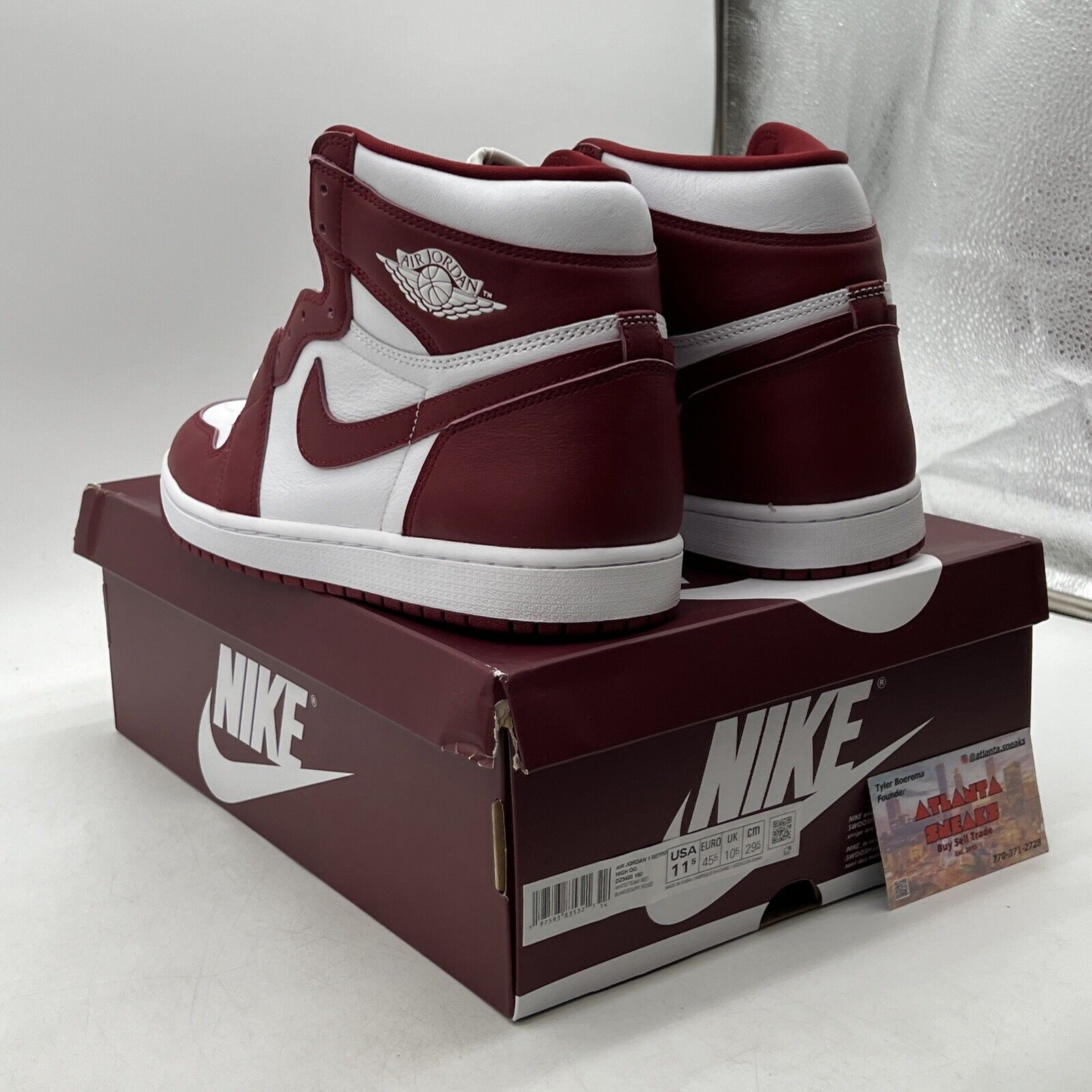 Size 11.5 - Air Jordan 1 Retro OG High Artisanal Red Leather (DZ5485-160)