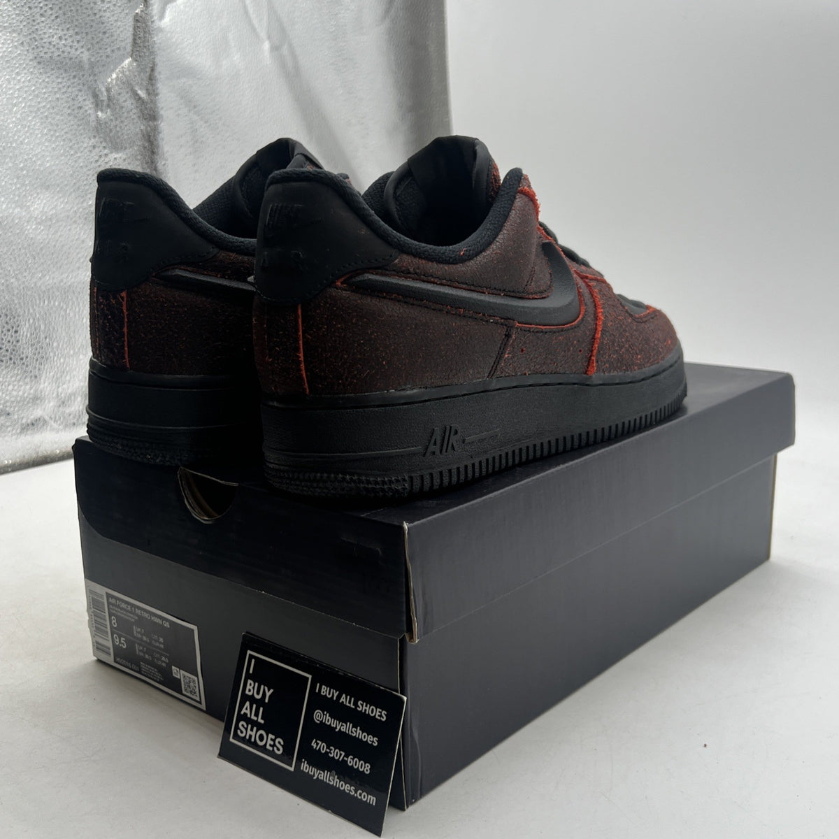 Size 8 - Nike Air Force 1 Low Halloween Skull (HV2016-001)