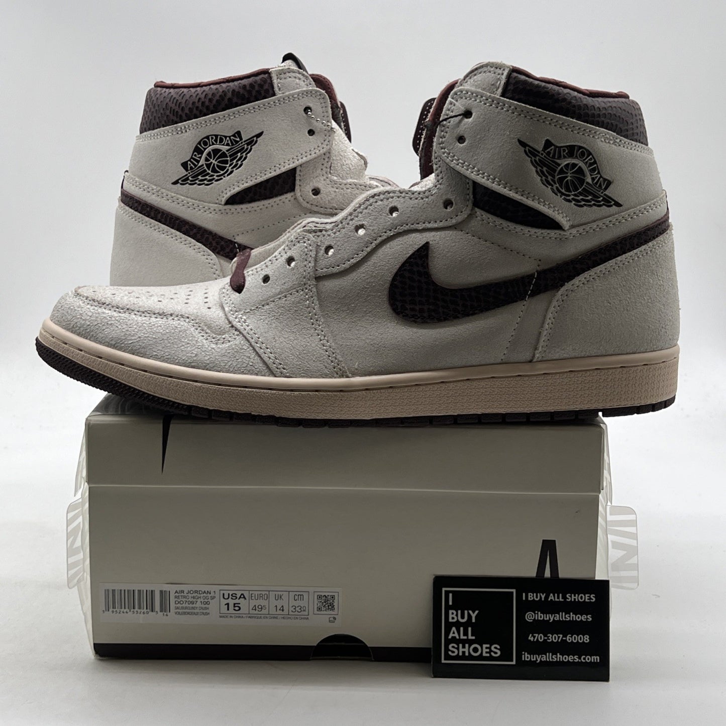 Size 15 - Air Jordan 1 OG x A Ma Maniere High Airness (DO7097-100)