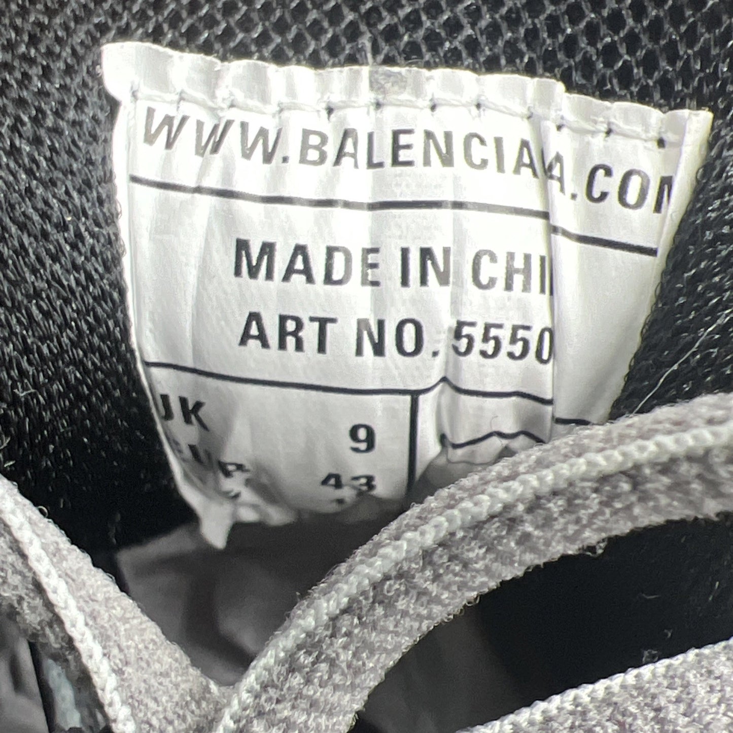 Size 43 (10 US)- Balenciaga Track LED Sneaker ' Silver Grey '
