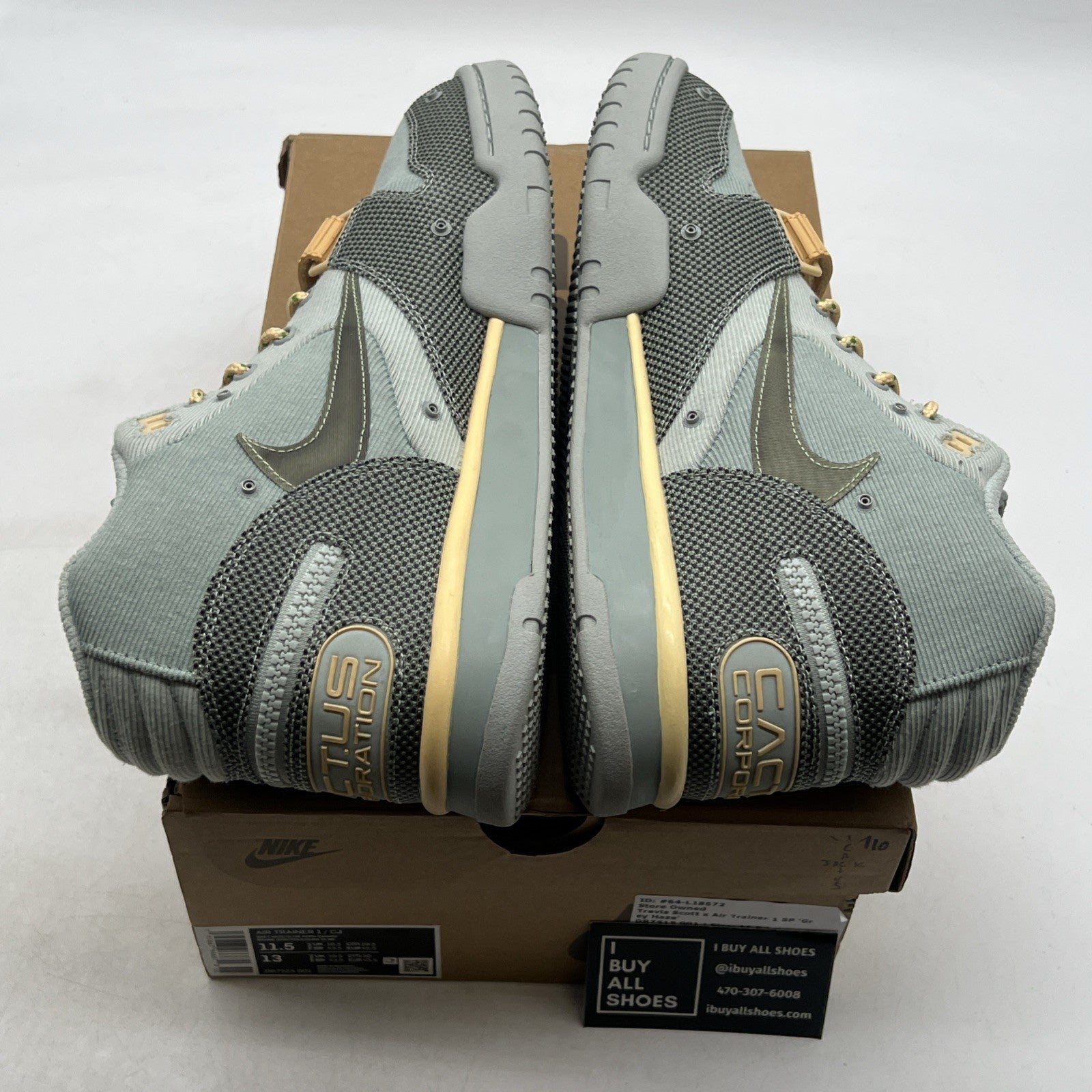 Size 11.5 - Nike Travis Scott x Air Trainer 1 SP Gray (DR7515-001)