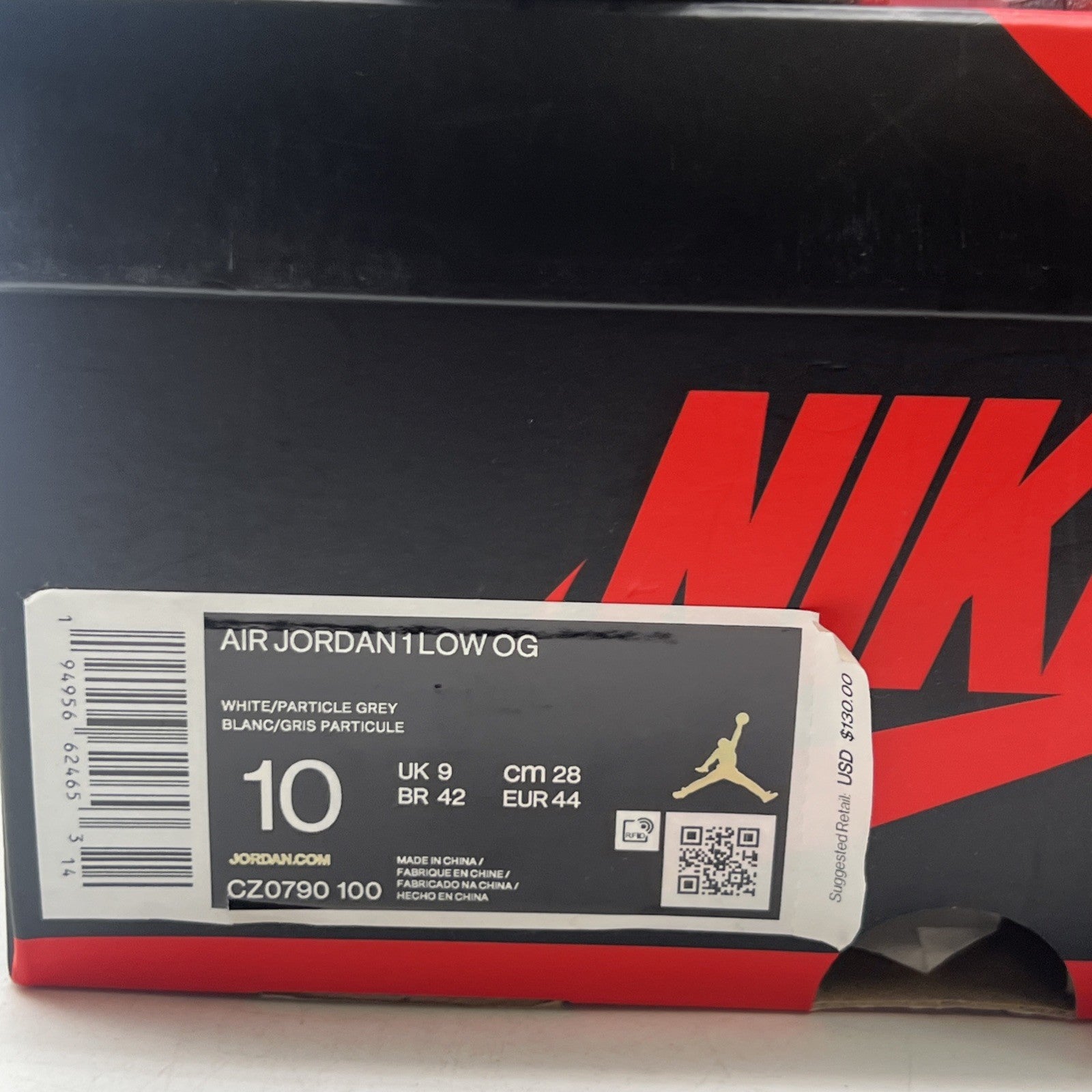 Size 10 - Air Jordan 1 Low OG Neutral Gray (CZ0790-100)