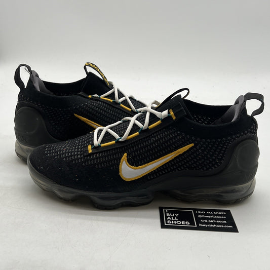 Size 11 - Nike Air VaporMax 2021 Flyknit Black University Gold (DH4086-001)