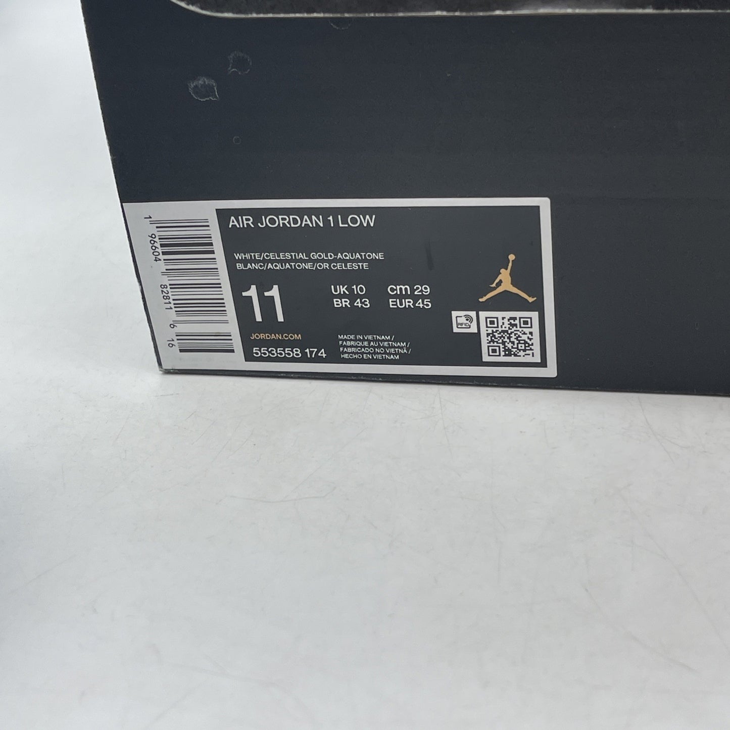 Size 11 - Air Jordan 1 Low Aquatone (553558-174)