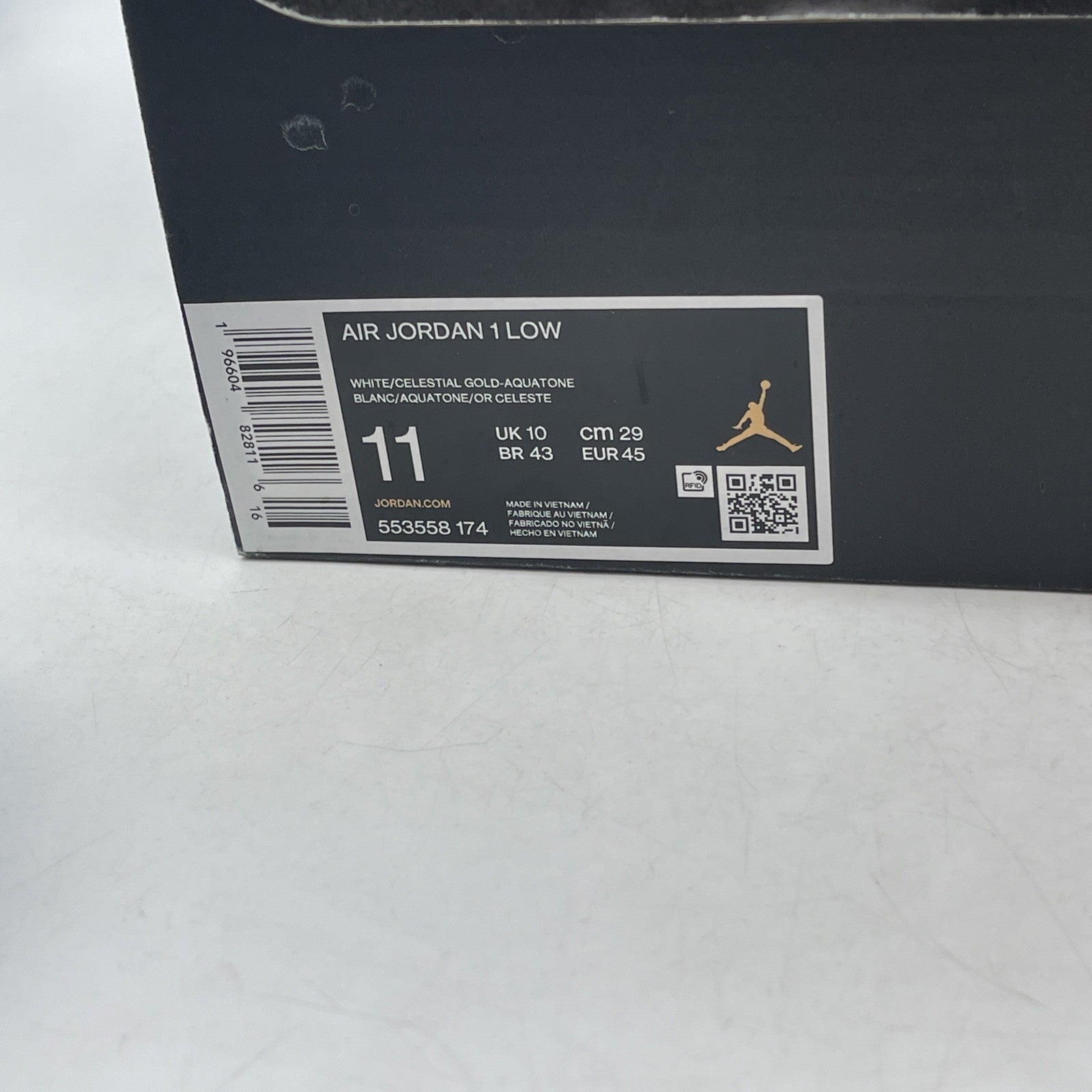 Size 11 - Air Jordan 1 Low Aquatone (553558-174)