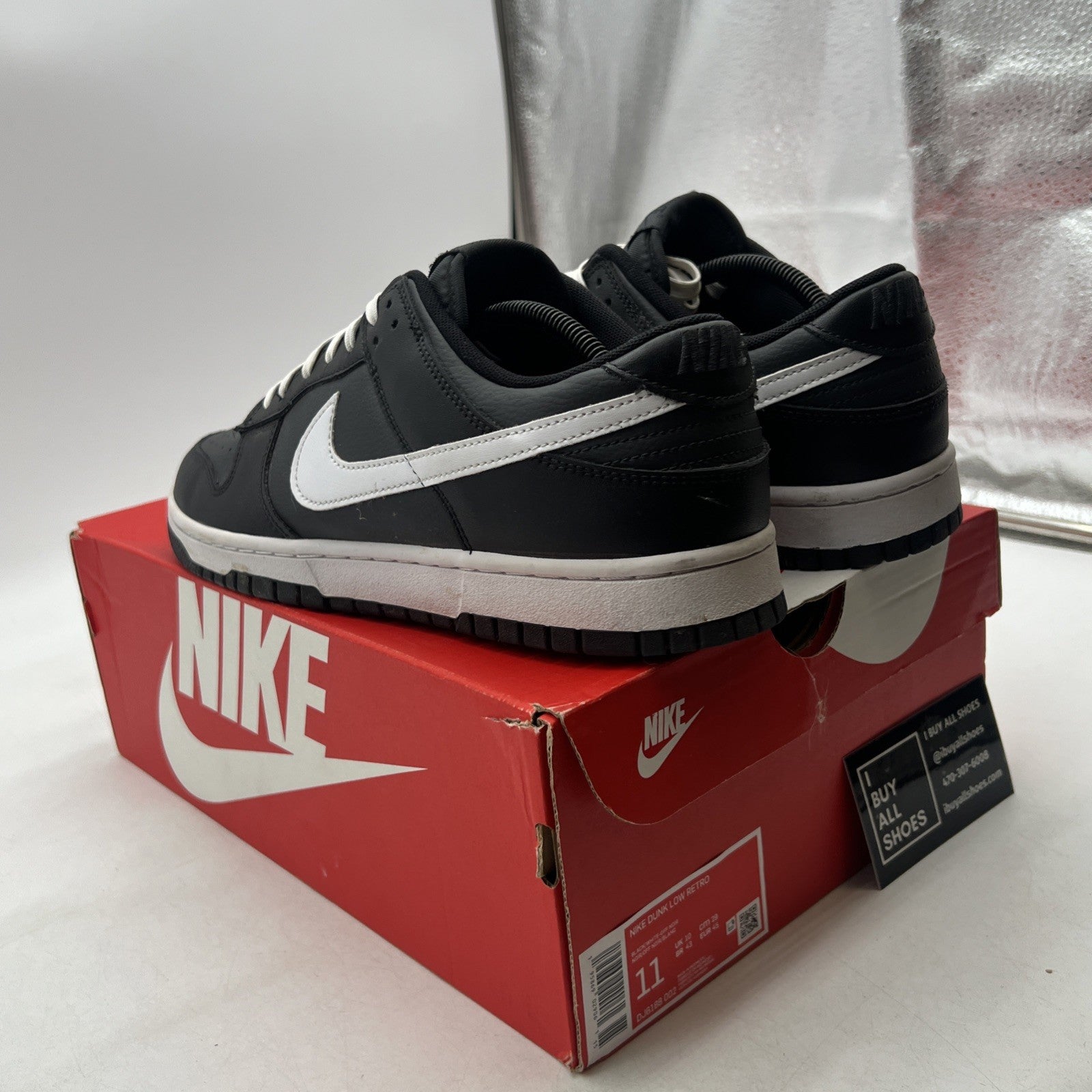 Size 11 - Nike Dunk Low Black Panda (DJ6188-002)