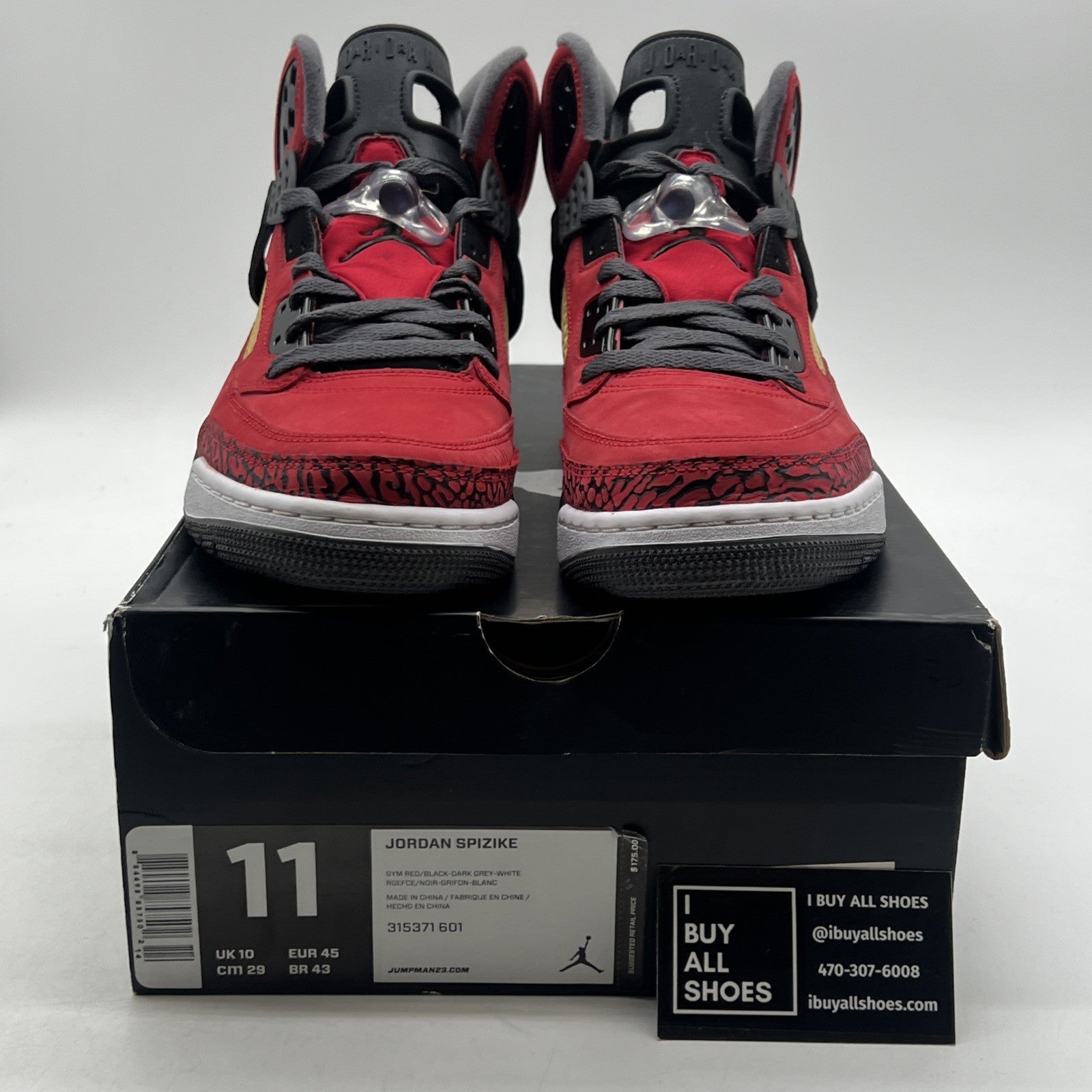 Size 11 - Jordan Spizike Toro Bravo (315371-601)