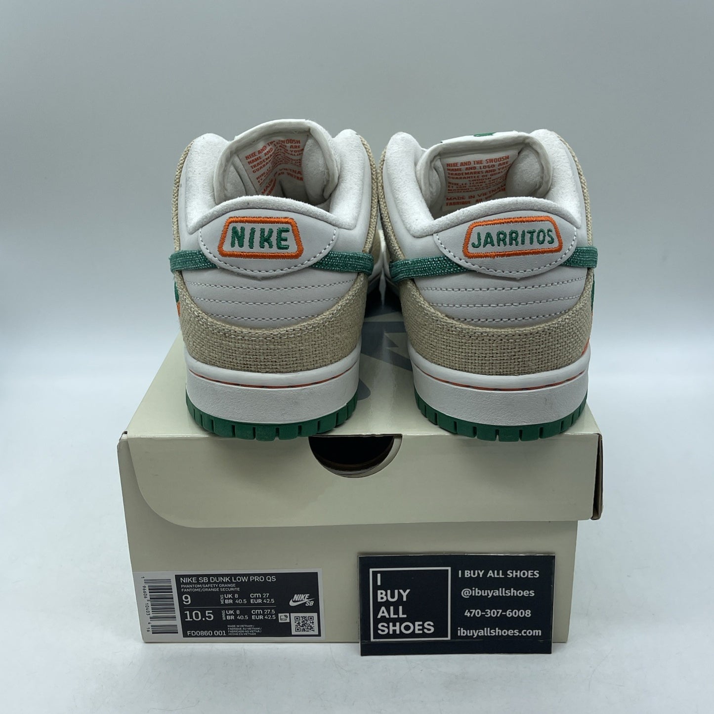 Size 9 - Nike SB Dunk Low x Jarritos White (FD0860-001)