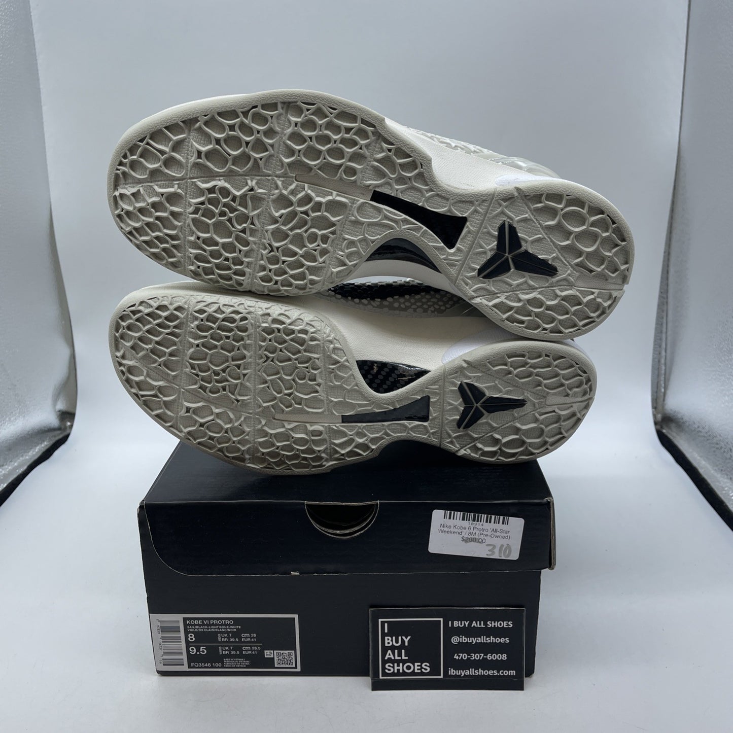 Size 8 - Nike Zoom Kobe 6 Protro All-Star Sail (FQ3546-100)