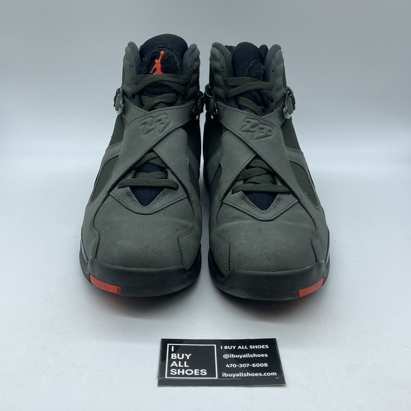 Size 14 - Air Jordan 8 Retro Take Flight Green Suede (305381-305)
