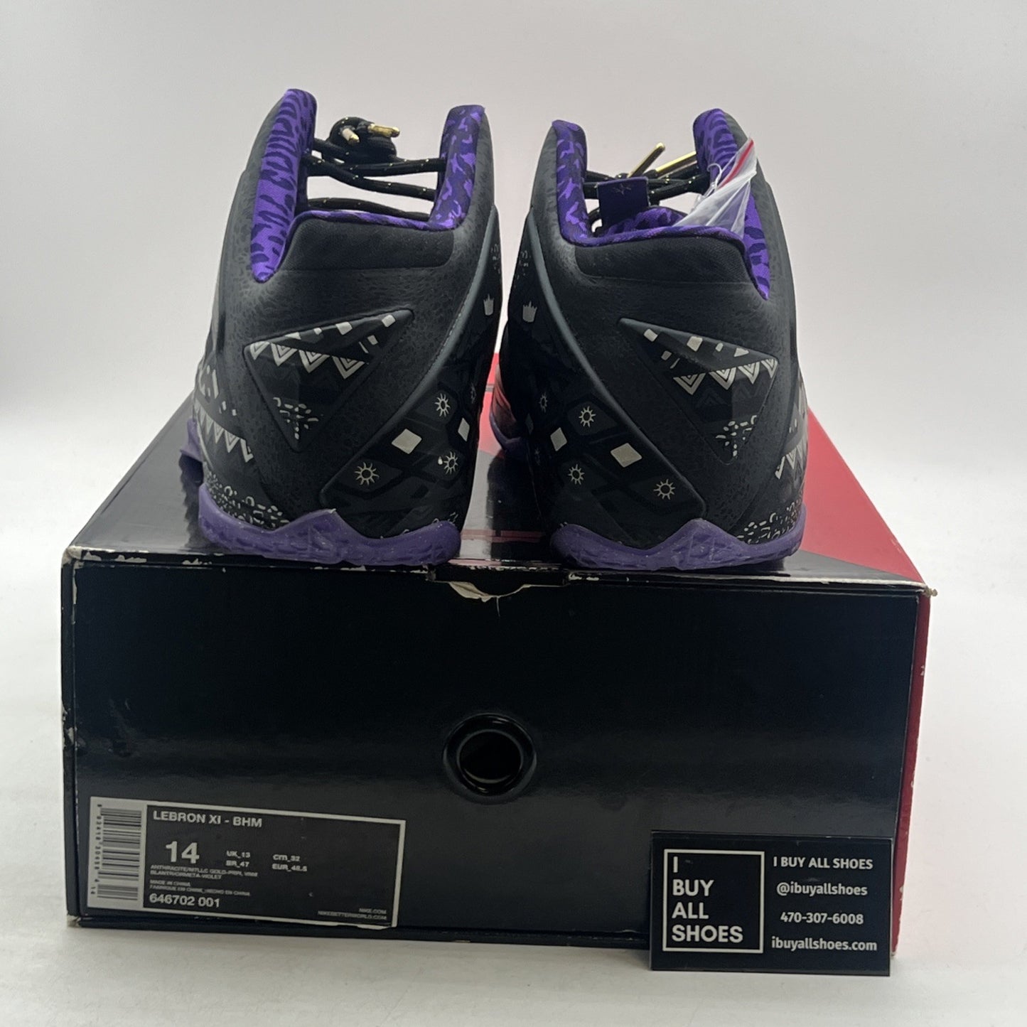 Size 14 - Nike LeBron 11 BHM - (646702-001)
