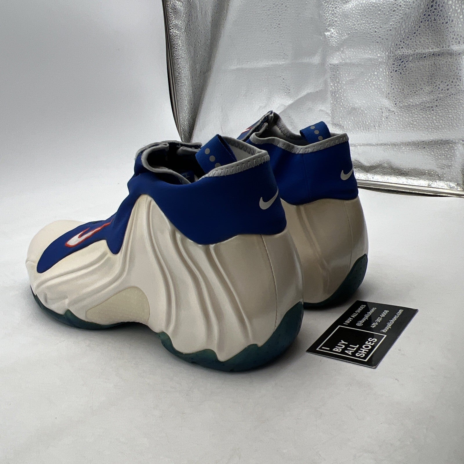 Size 10.5 - Nike Air Flightposite Knicks White Blue New York (642307-100)