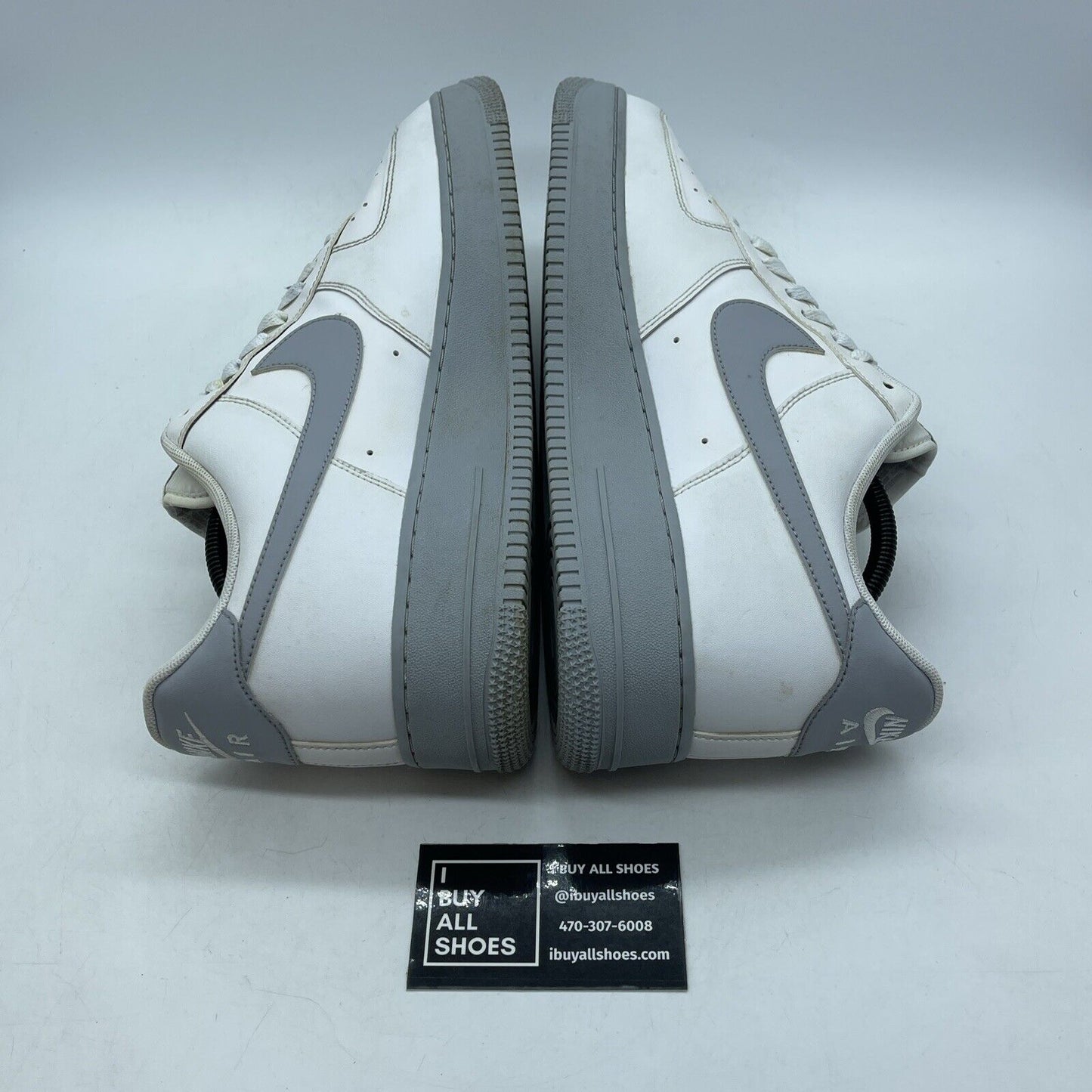 Size 12 - Nike Air Force 1 '07 White Grey Sole Suede Leather (CK7663-104)