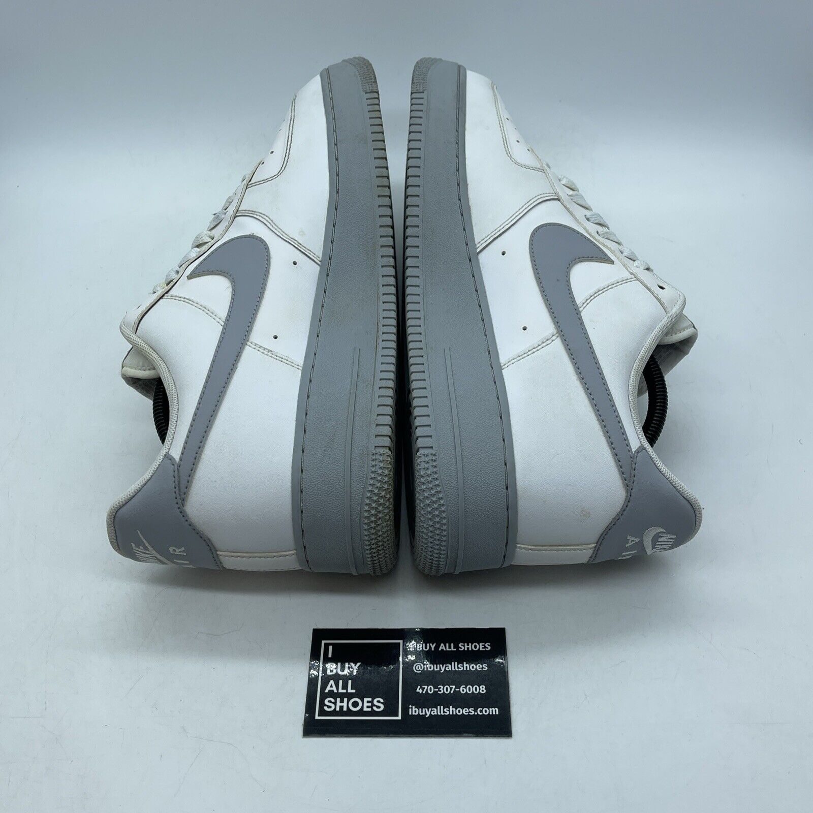 Size 12 - Nike Air Force 1 '07 White Grey Sole Suede Leather (CK7663-104)