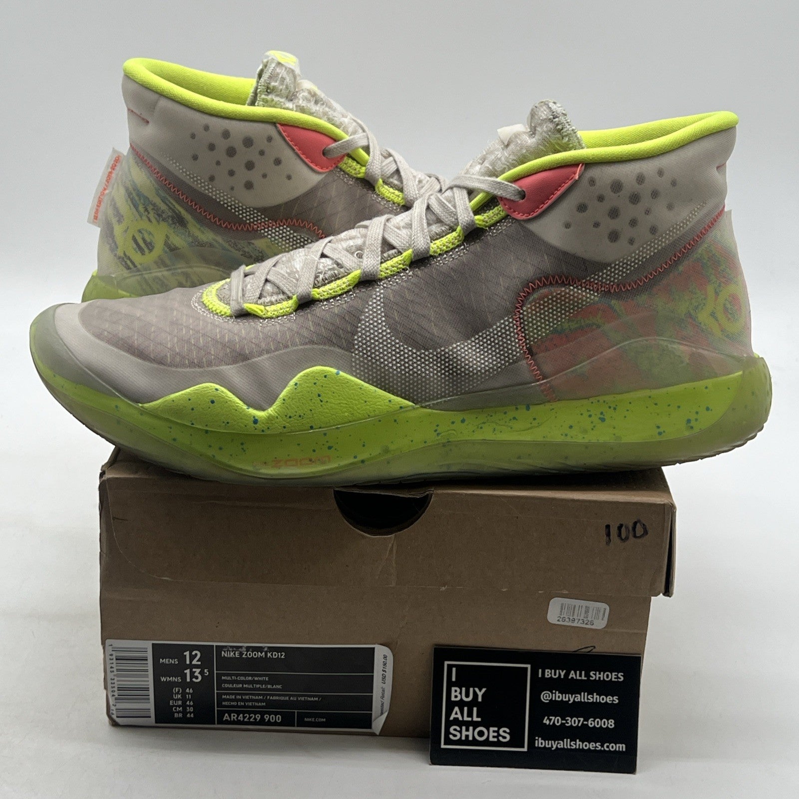 Size 12 - Nike Zoom KD 12 90's Kid (AR4229-900)