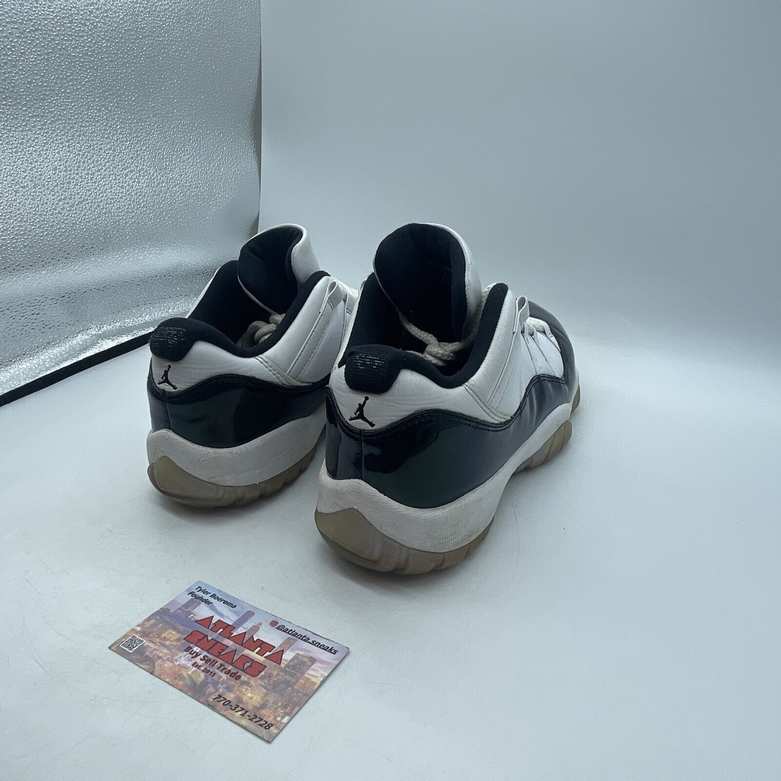 Size 9.5 - Air Jordan 11 Retro Low Emerald White Green Purple (528895-145)