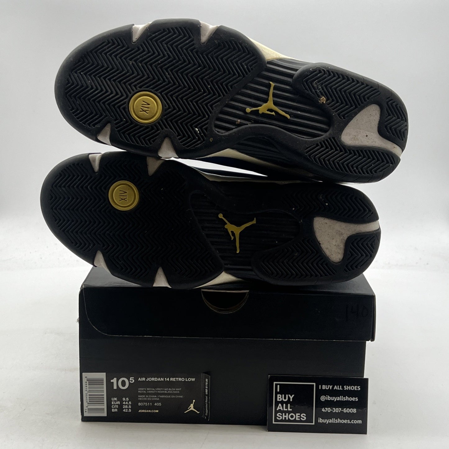 Size 10.5 - Air Jordan 14 Retro 2015 Low Laney (807511-405)